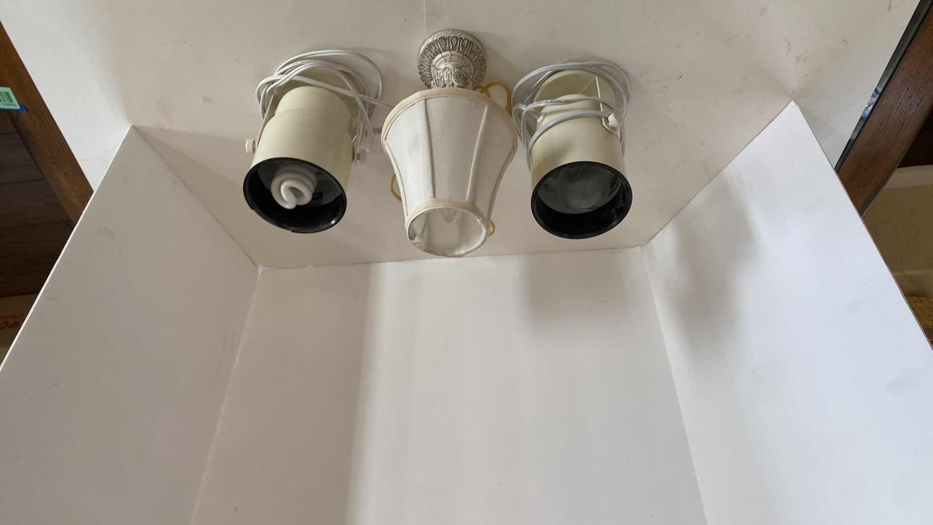 Photo 1 of 3- SMALL WHITE LAMPS H12”