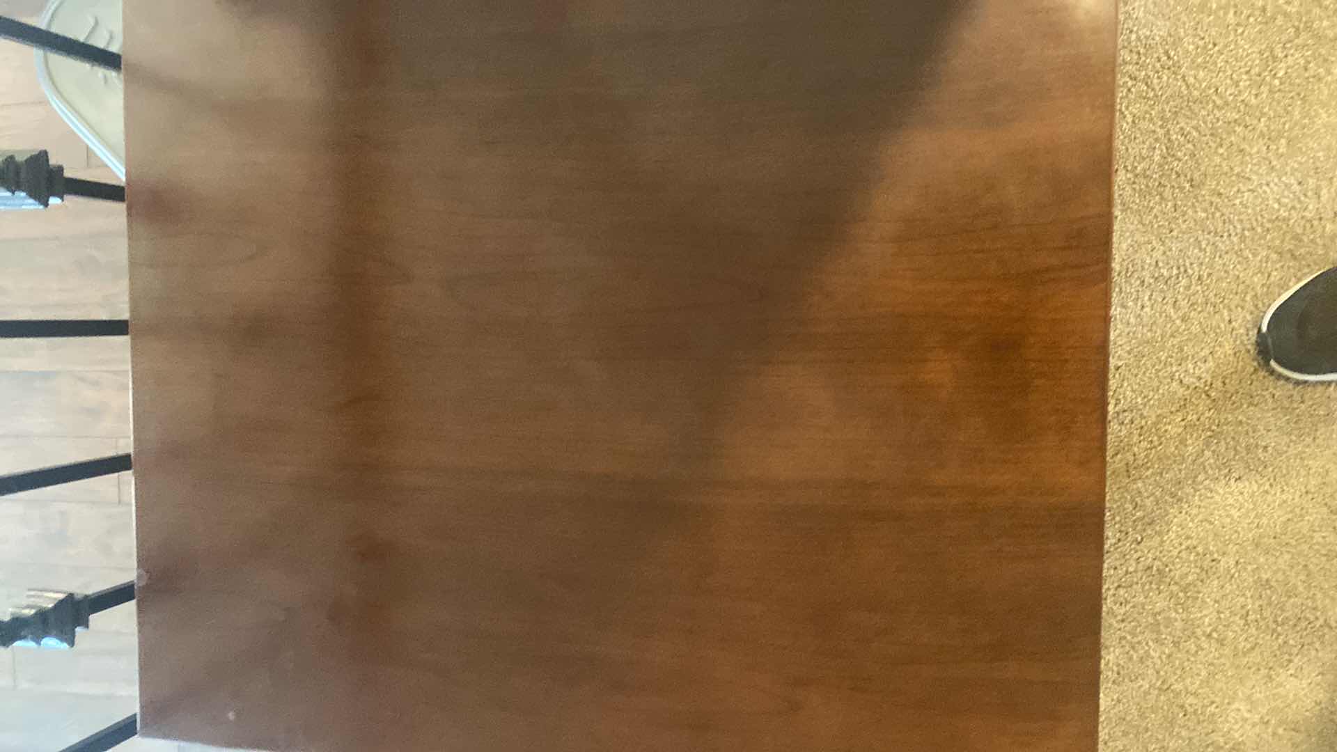 Photo 1 of DARK WOOD END TABLE 24“ x 24“ H19 1/2“