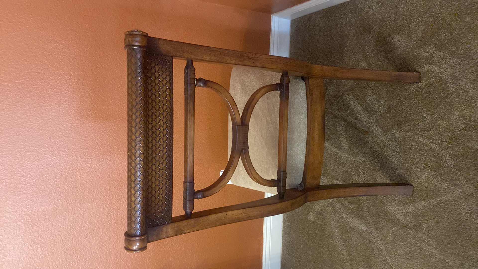 Photo 1 of ASHLEY FURNITURE  ARM CHAIR WITH UPHOLSTERED SEAT (4 AVAILABLE SOLD SEPARATELY, 2 DINING ARM CHAIRS AVAILABLE )