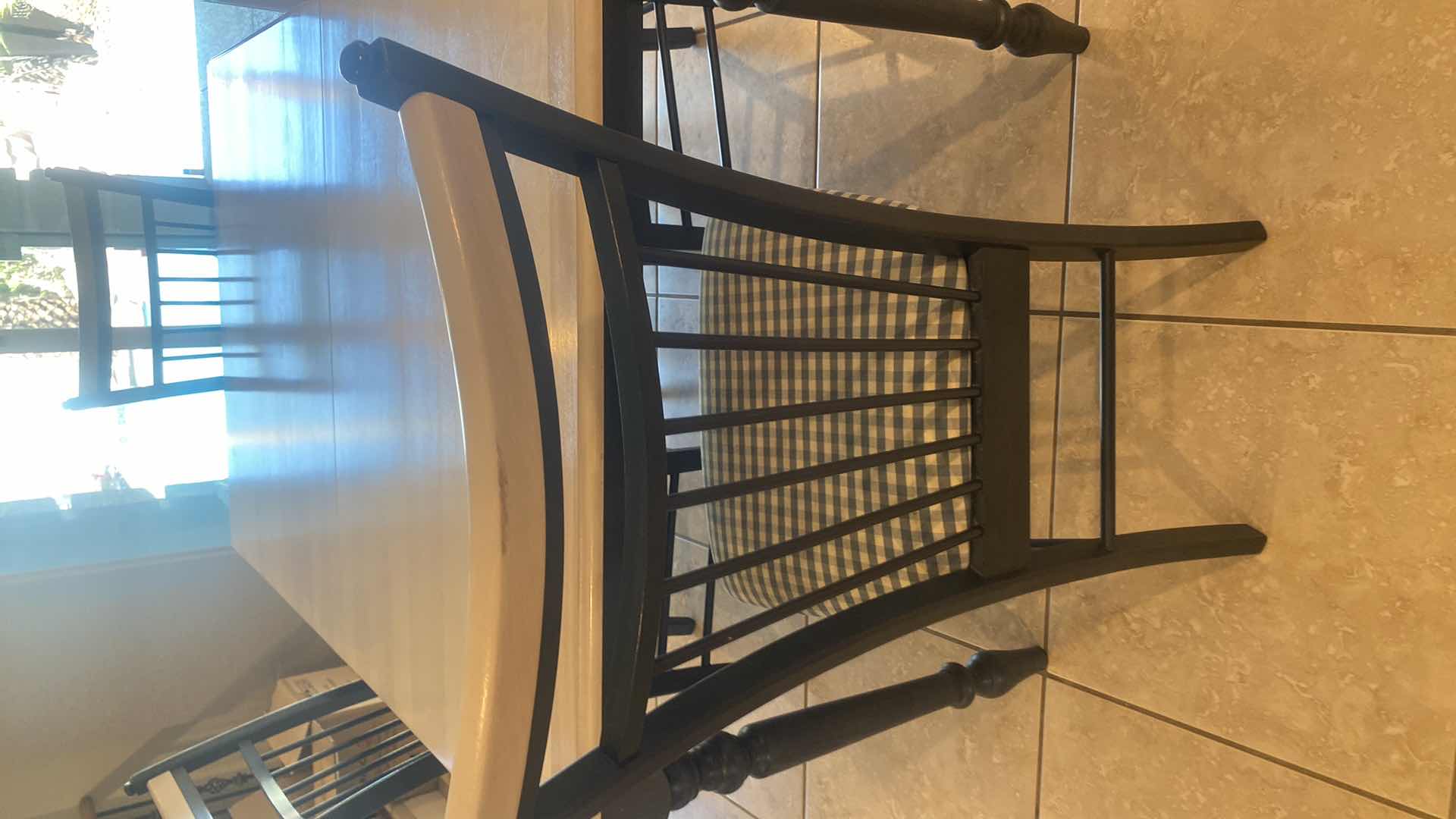 Photo 1 of MAPLE DINING TABLE MADE IN CANADA WITH 4 CHAIRS 61 1/2“ x 40“ H30” WITH 21” LEAF (Matching hutch available, sold separately)