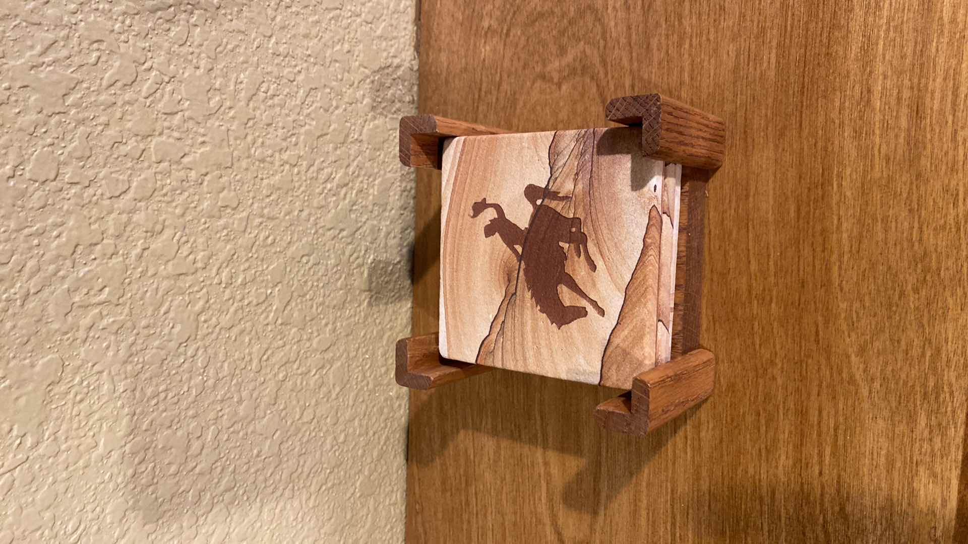 Photo 1 of 3-SANDSTONE COASTERS INHOLDER