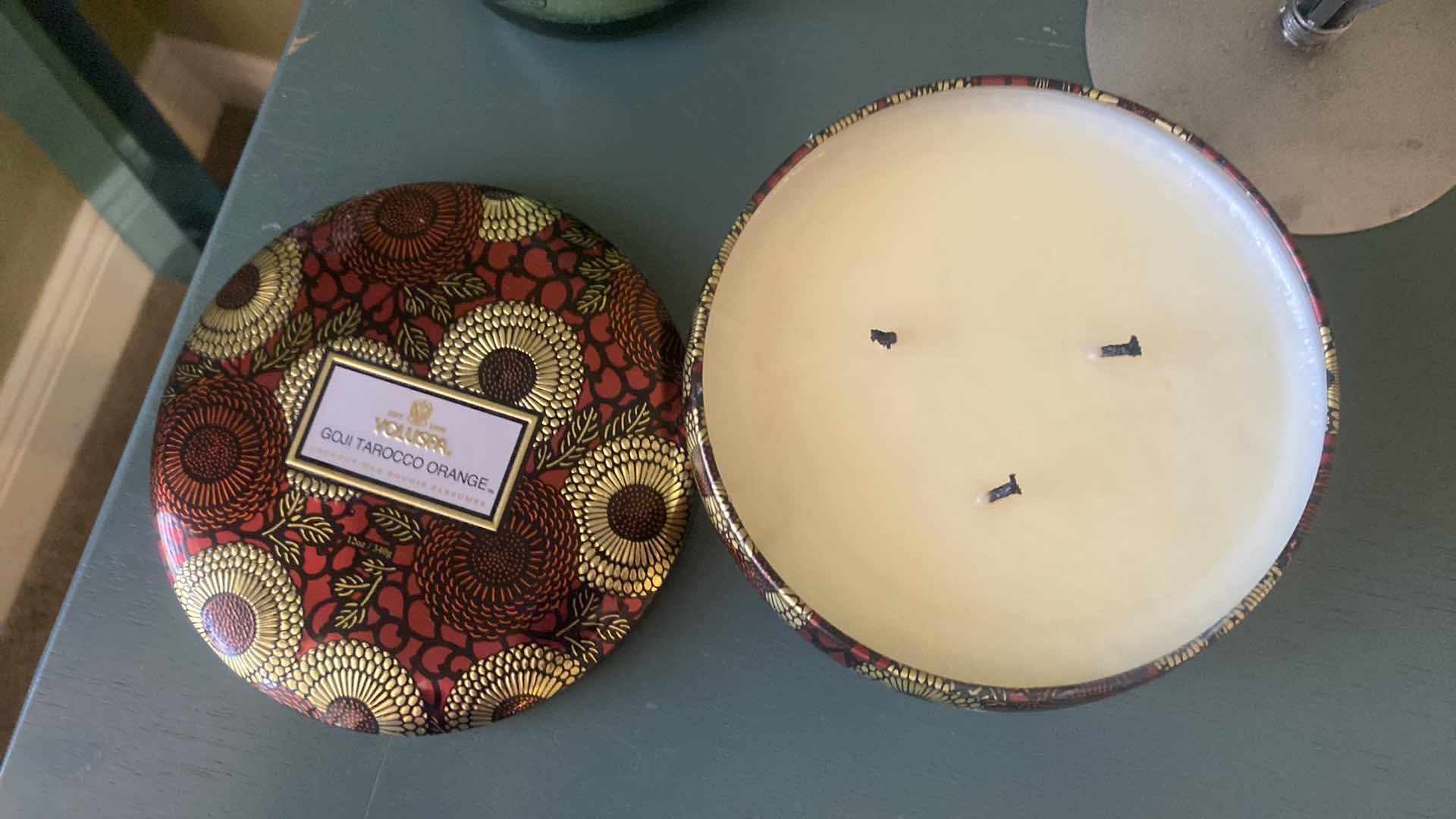 Photo 1 of 3-CANDLES - VOLUSPA GOHI TAROCCO ORANGE AND MORE TALLEST H14 1/2”