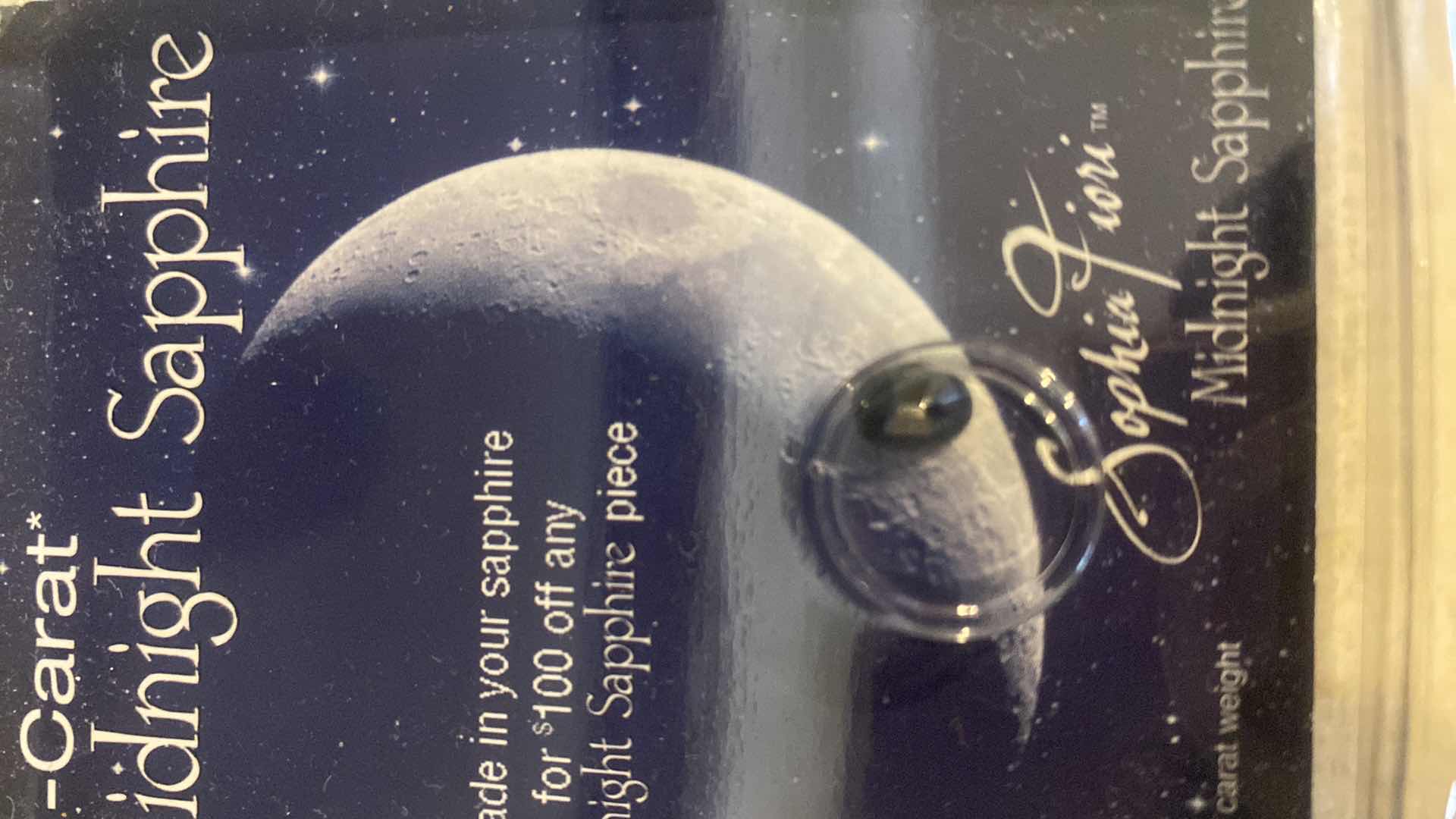 Photo 1 of  1-CARAT MIDNIGHT SAPPHIRE WITH APPRAISAL