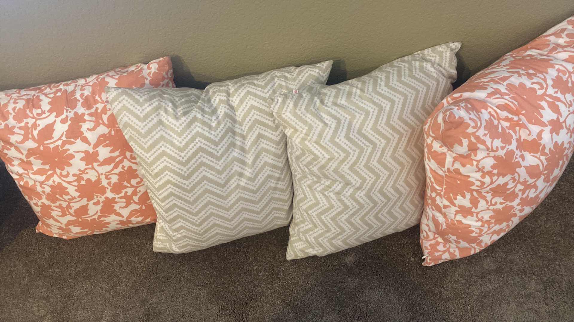 Photo 1 of 4-TOSS PILLOWS 18” x 18”