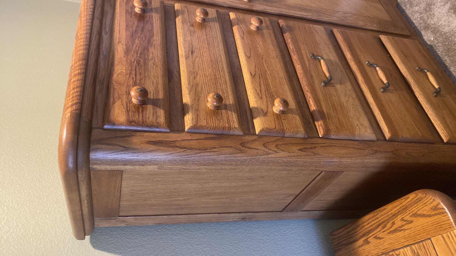 Photo 1 of OAK HIGH BOY DRESSER 48“ x 22“ H58”