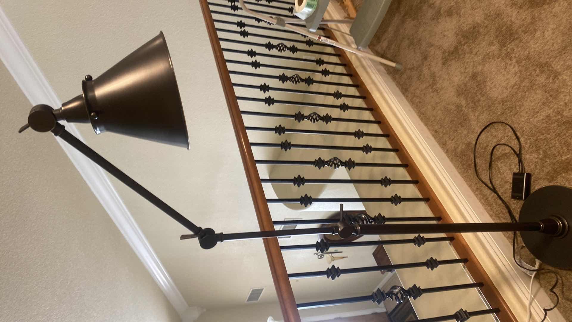 Photo 1 of ADJUSTABLE BRONZE COLOR FLOOR LAMP H62”