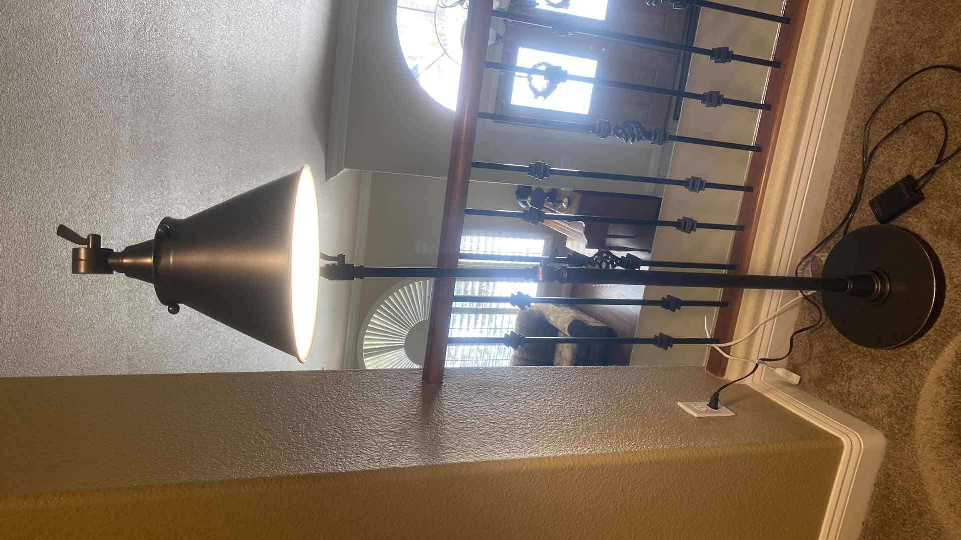 Photo 1 of ADJUSTABLE BRONZE COLOR FLOOR LAMP H62”