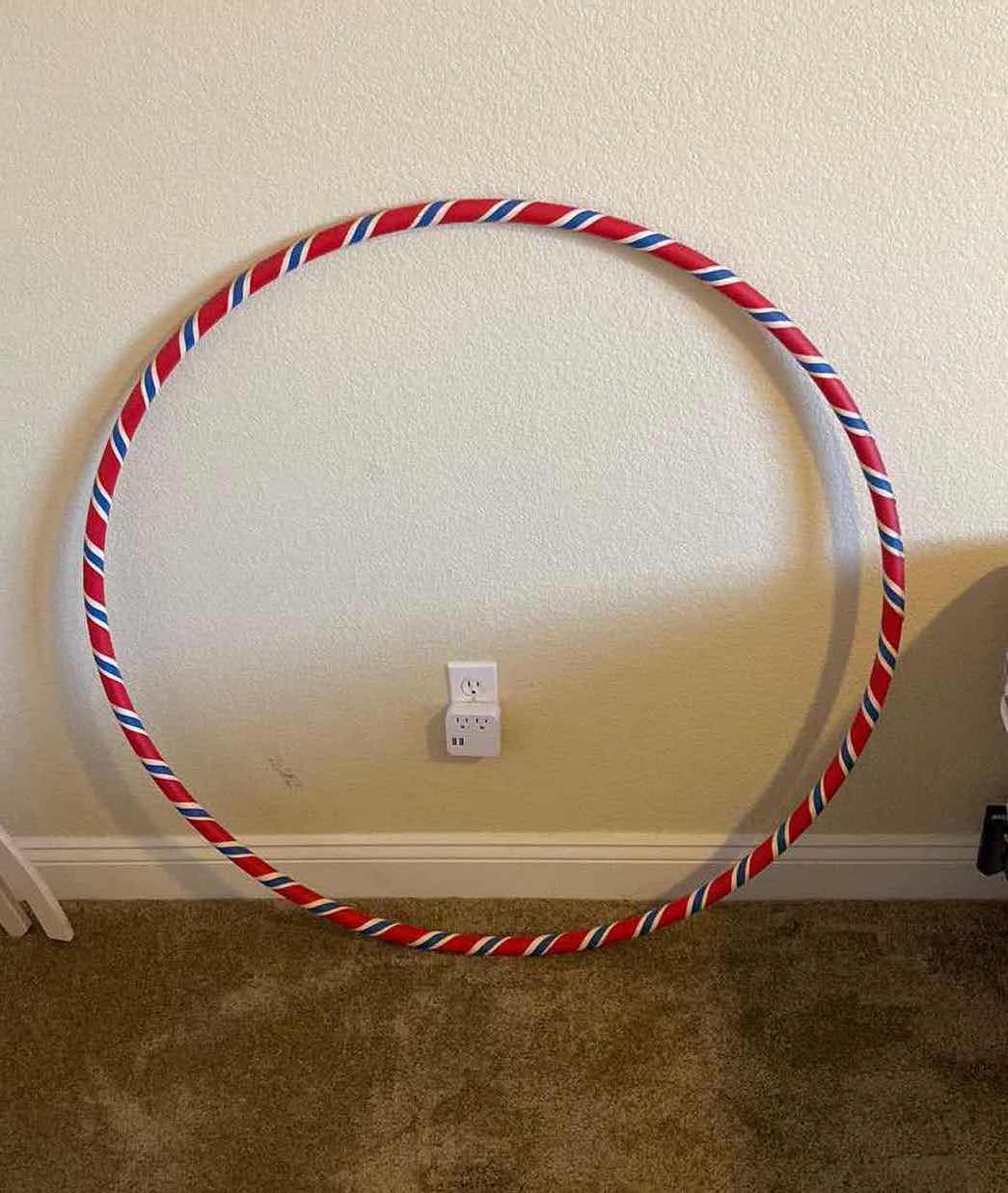 Photo 1 of 42” RED WITH STRIPES HULA HOOP