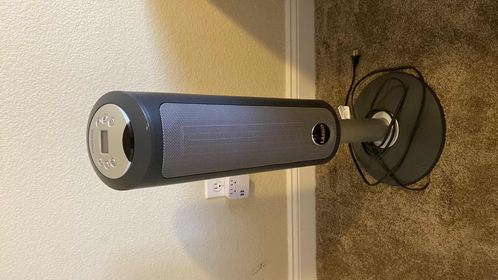 Photo 1 of LASKO- DIGITAL CERAMIC PEDESTAL HEATER GRAY/BLACK H30”