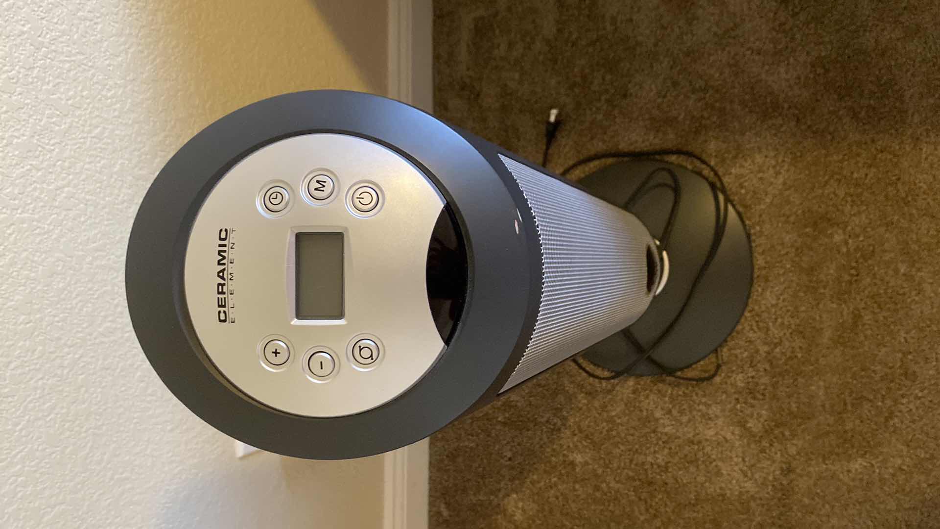 Photo 1 of LASKO- DIGITAL CERAMIC PEDESTAL HEATER GRAY/BLACK H30”