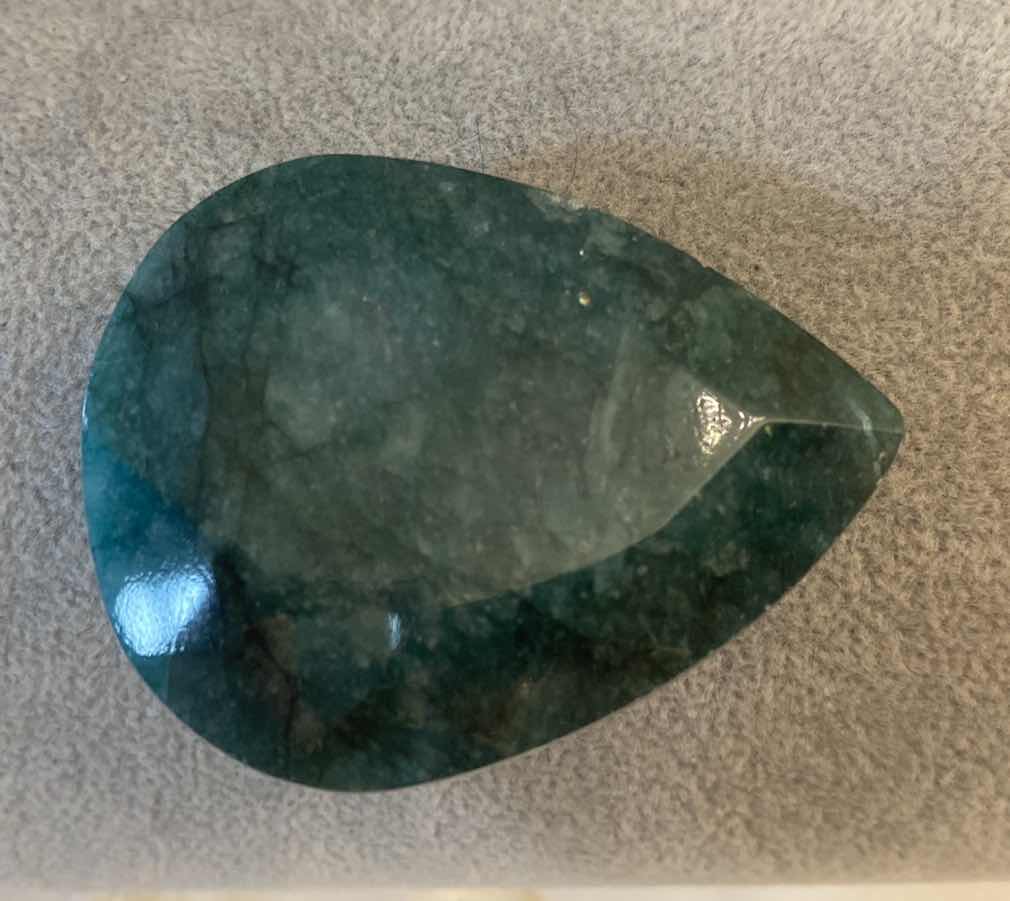 Photo 1 of GREEN BERYL PEAR FACETED 438.35 cts GEMSTONE GLA CERTIFIED 111912