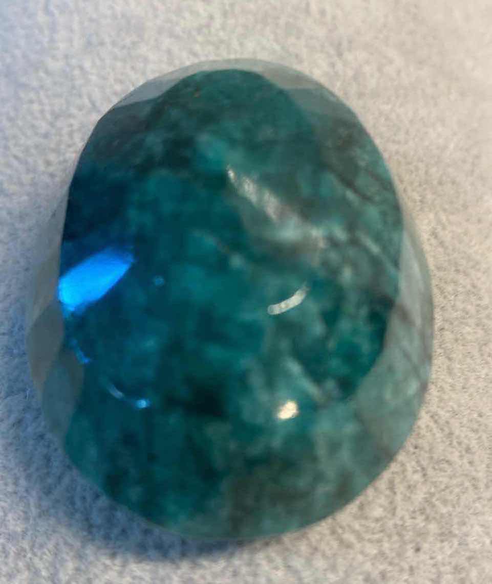 Photo 1 of GREEN BERYL OVAL FACETED 240.17 cts GEMSTONE GLA CERTIFIED 111912