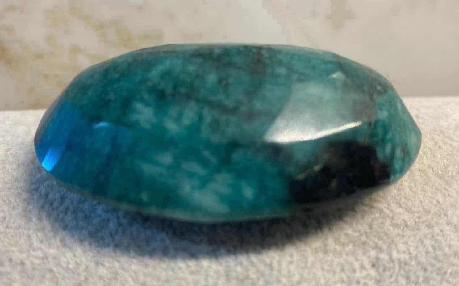 Photo 1 of GREEN BERYL OVAL FACETED 262.39 cts GEMSTONE GLA CERTIFIED 111912