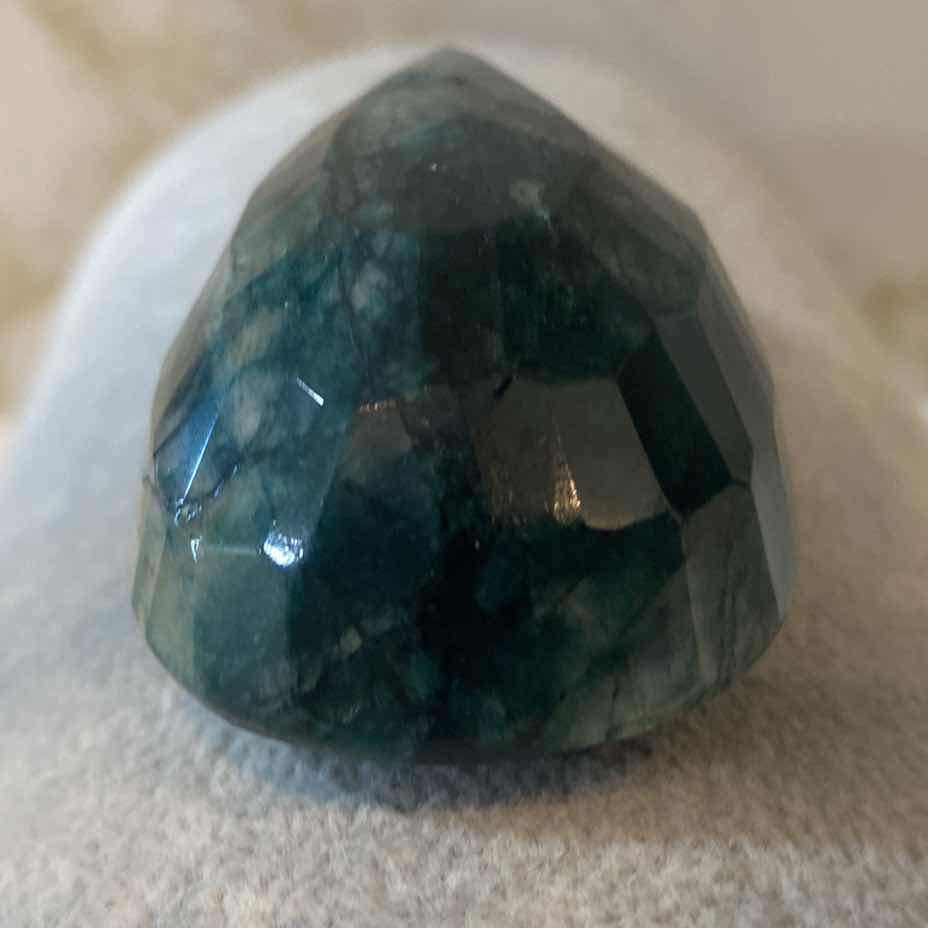 Photo 1 of GREEN BERYL PEAR FACETED 578.46 cts GEMSTONE GLA CERTIFIED 112012