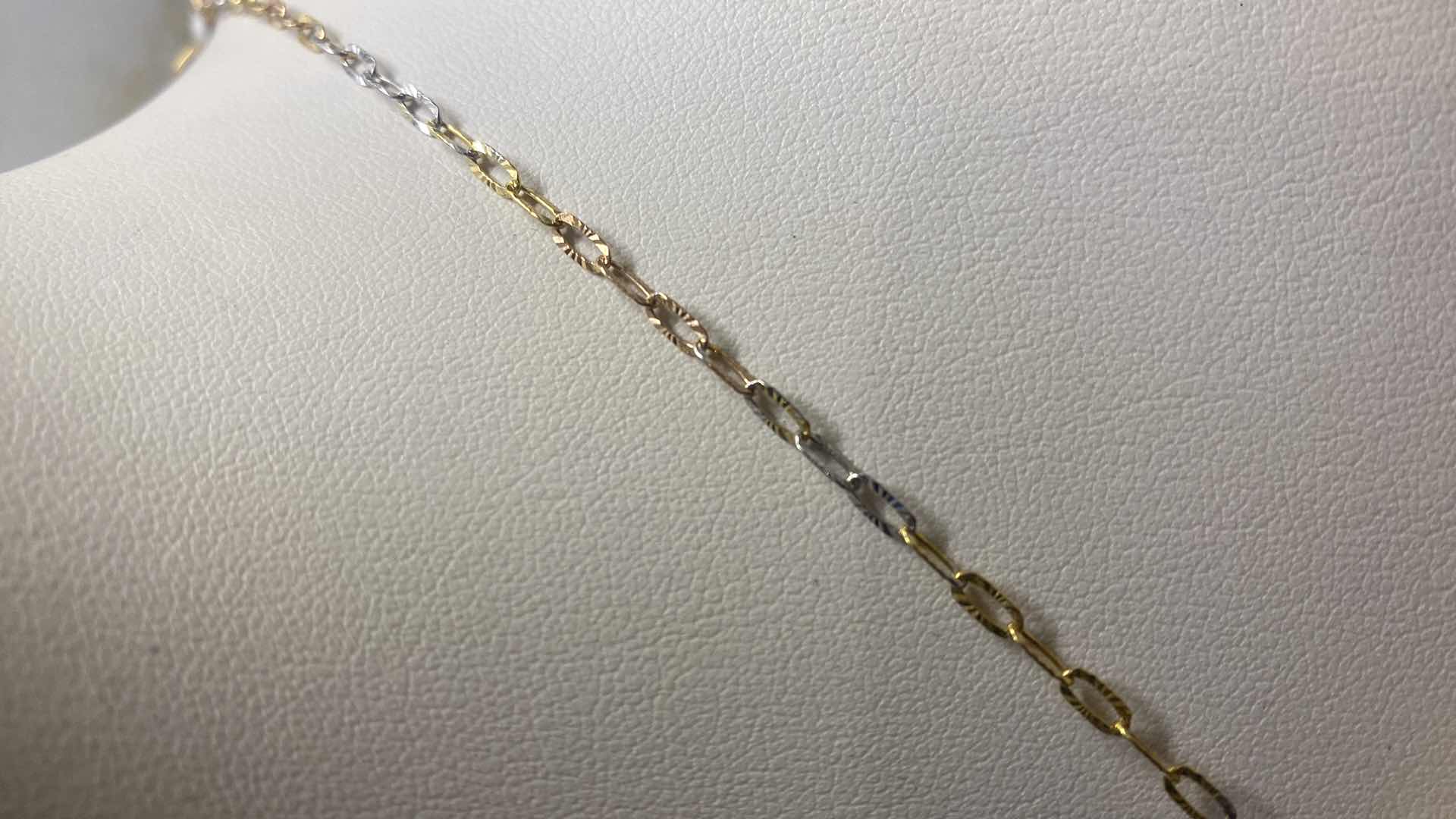 Photo 1 of 925 STERLING SILVER W/YELLOW GOLD OVERLAY NECKLACE W/STAR RUBY CORUNDUM EST. 65 ctw & SAPPHIRE CORUNDUM EST 1.20 ctw GGA APPRAISAL K43J5