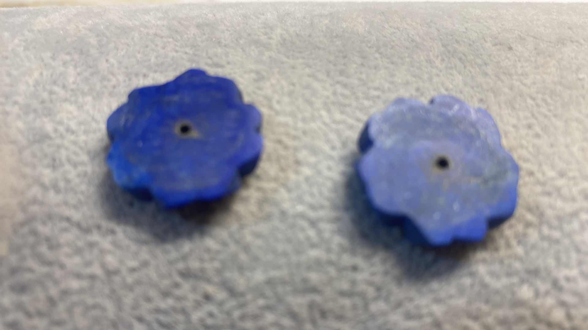 Photo 3 of LAPIS LAZULI EARRING JACKETS 3.1 GRAMS