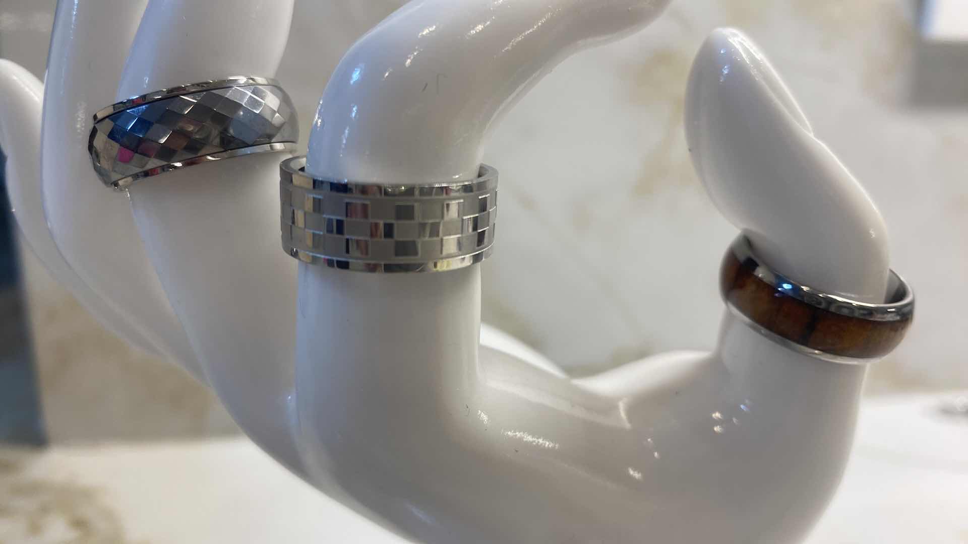 Photo 1 of 3 - TUNGSTEN RINGS