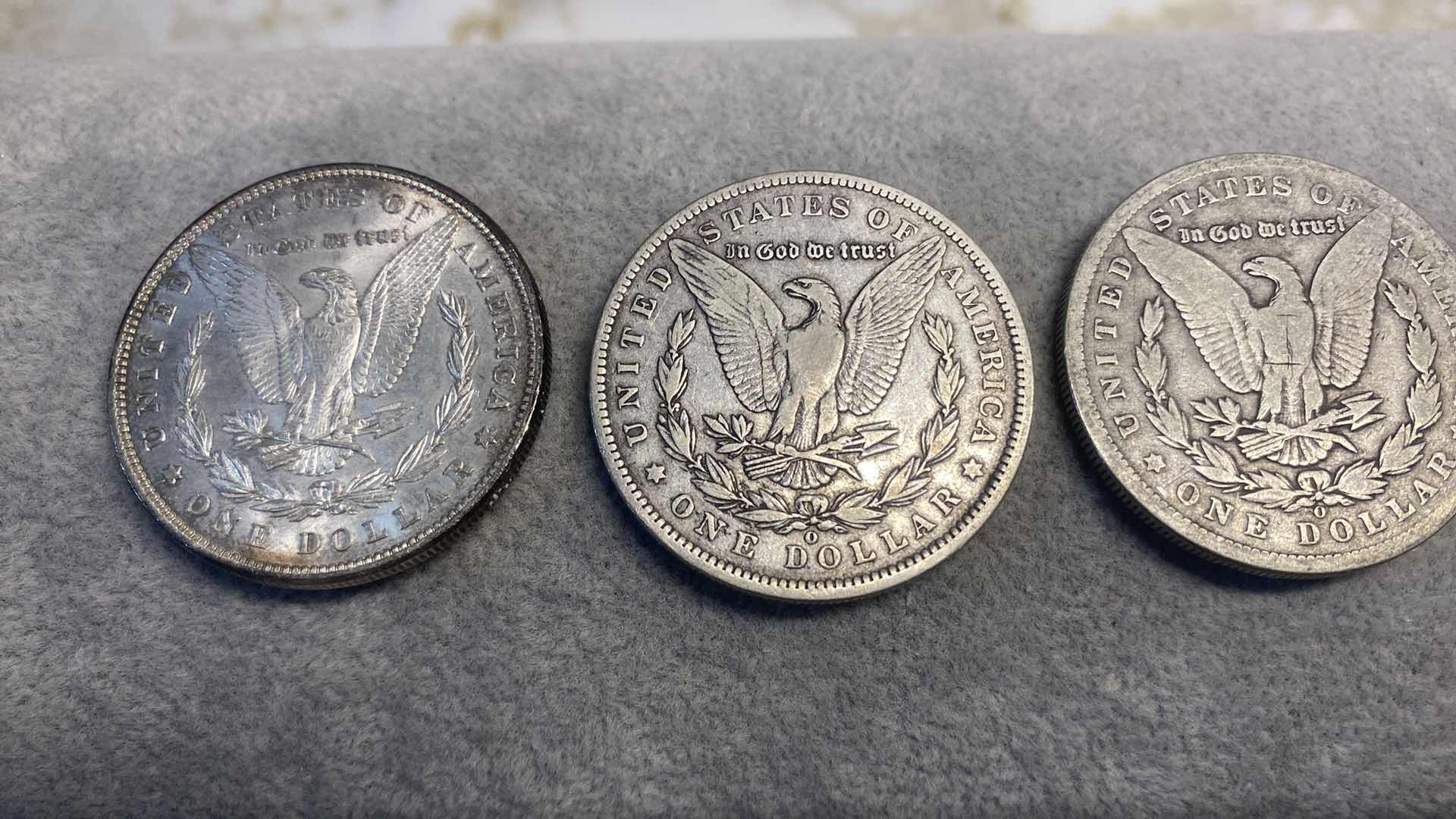 Photo 2 of 3-SILVER MORGAN DOLLARS FROM THE 1800’s