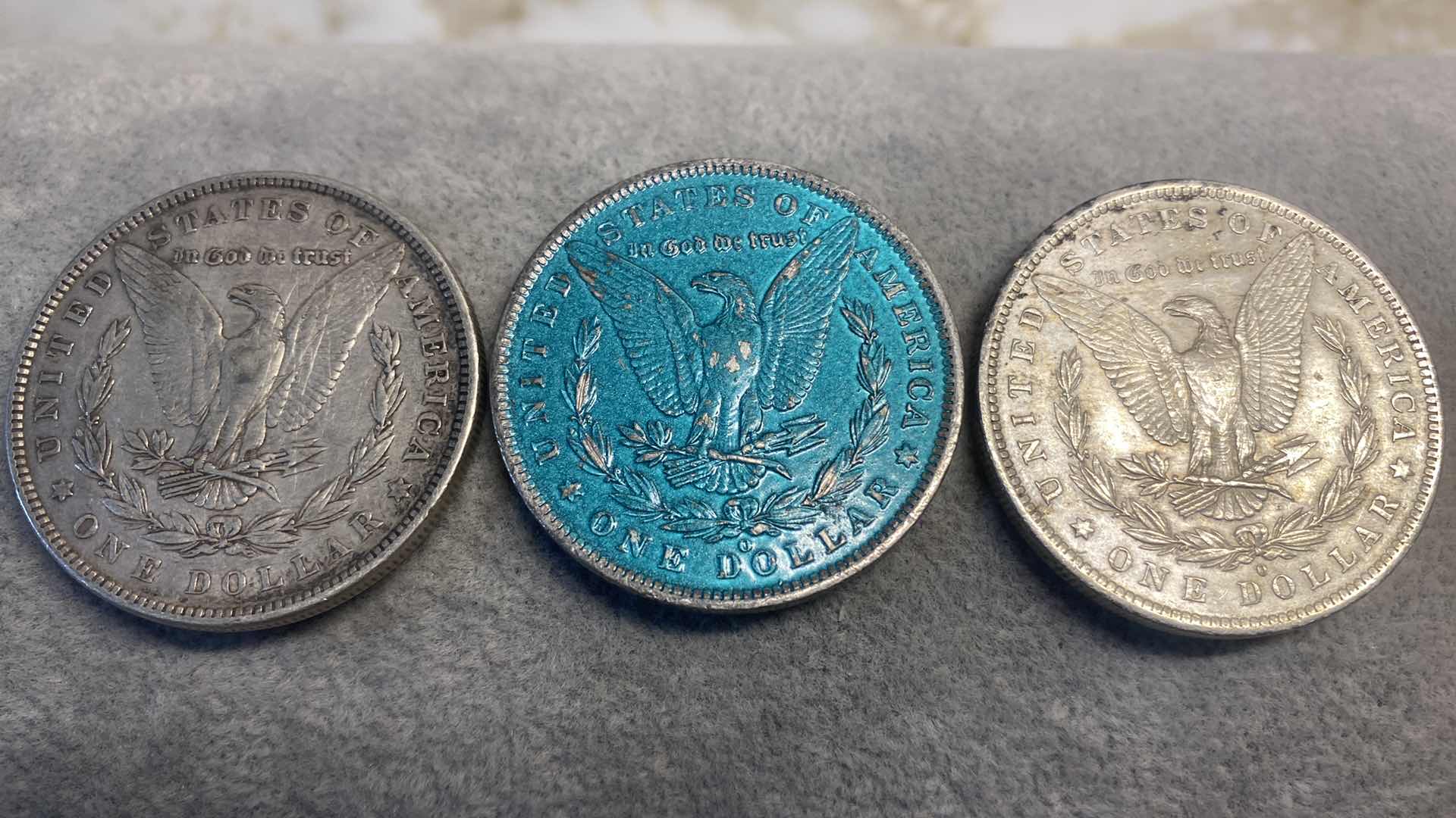 Photo 2 of 3-SILVER MORGAN DOLLARS FROM THE 1800’s