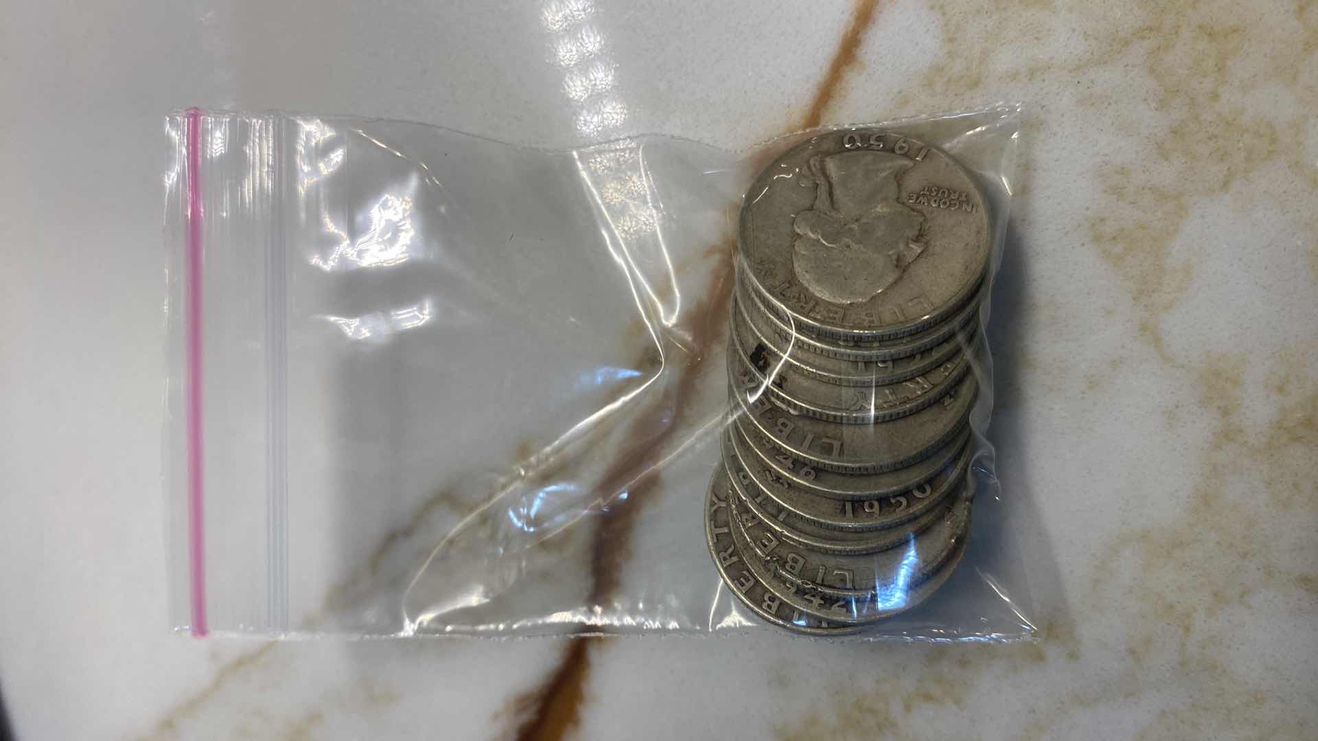 Photo 1 of 12-90% SILVER QUARTERS FROM MID 1900’s (VARIOUS YEARS)