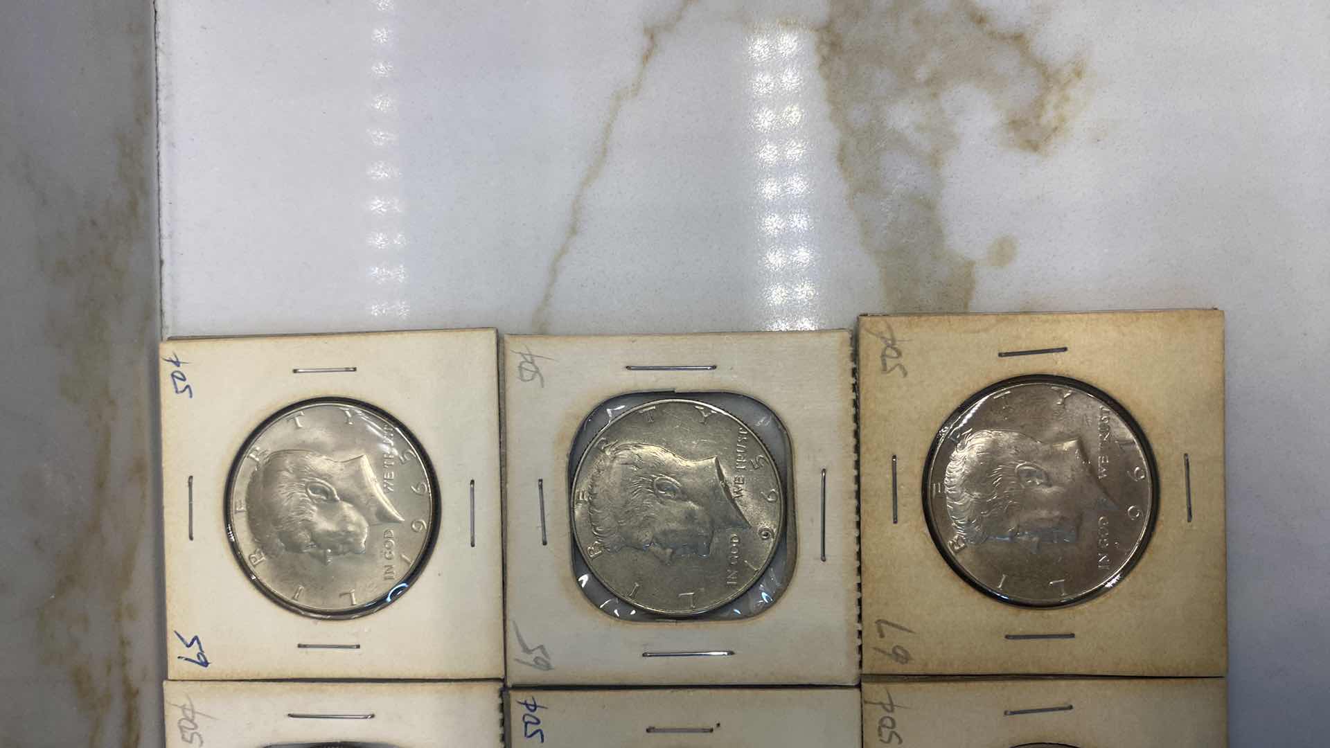 Photo 1 of 15 - 40% SILVER 1965-1967 KENNEDY HALVES DOLLARS