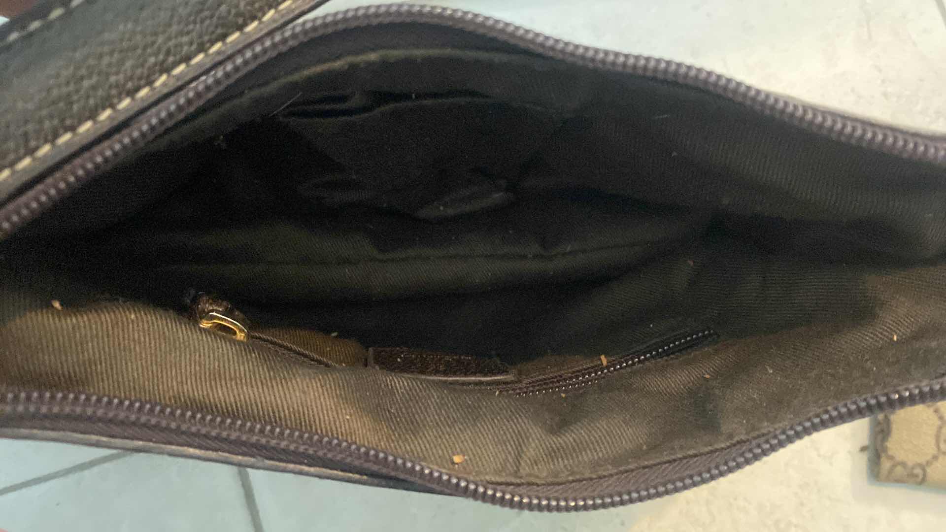 Photo 6 of GUCCI GG CANVAS BEIGE BAG 9 1/2“ x 2 1/2”  H5” & COIN CASE