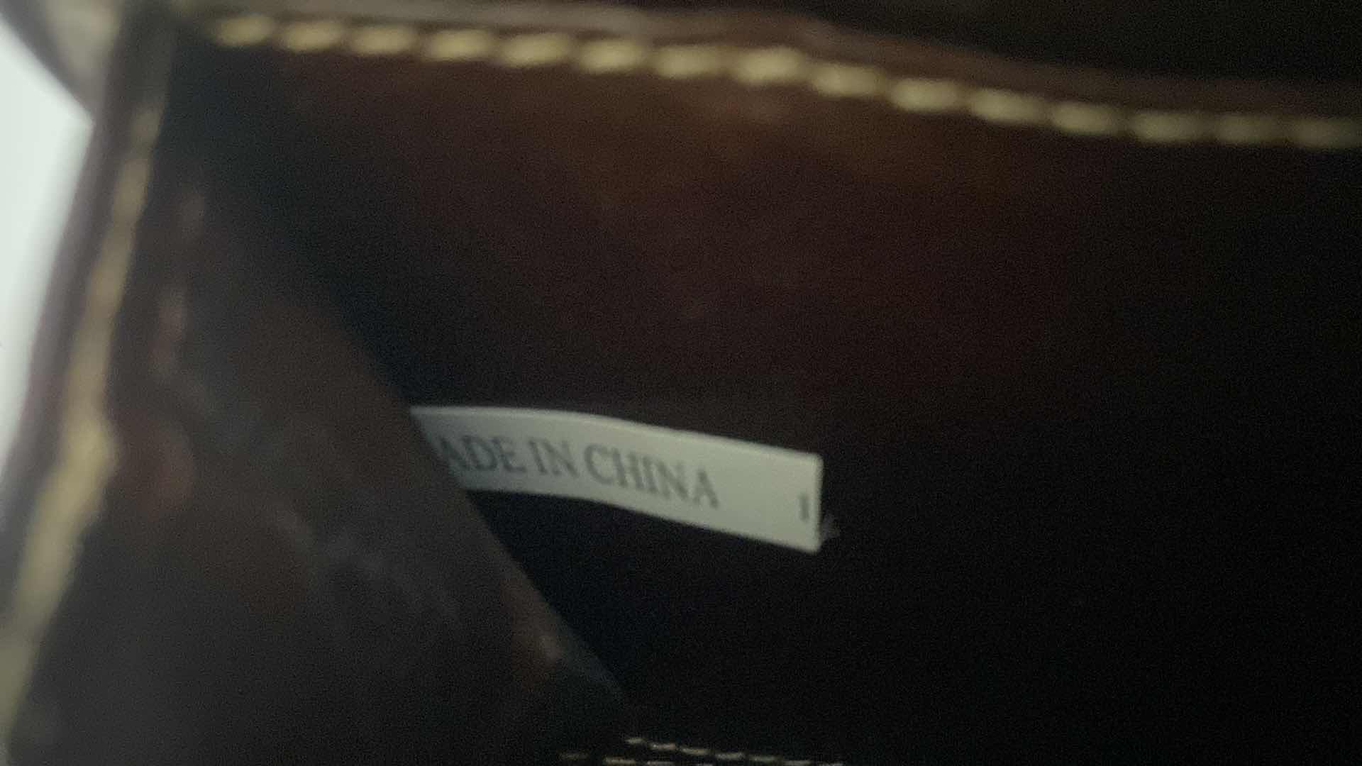 Photo 1 of REPLICA PRADA OLIVE GREEN SUEDE TOTE 16” x 13” EXCLUDING HANDLES & REPLICA PRADA WALLET (made in China)