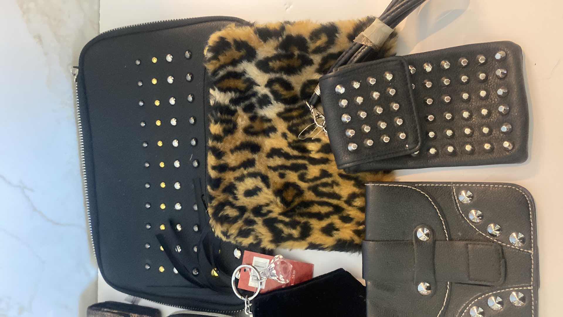 Photo 4 of 10 BAGS- 3 COSMETIC, 1 BELT POUCH, 2 WALLETS, 1 PHONE POUCH, 2 LIGHT WEIGHT TRAVEL $ 1 IPAD BAG