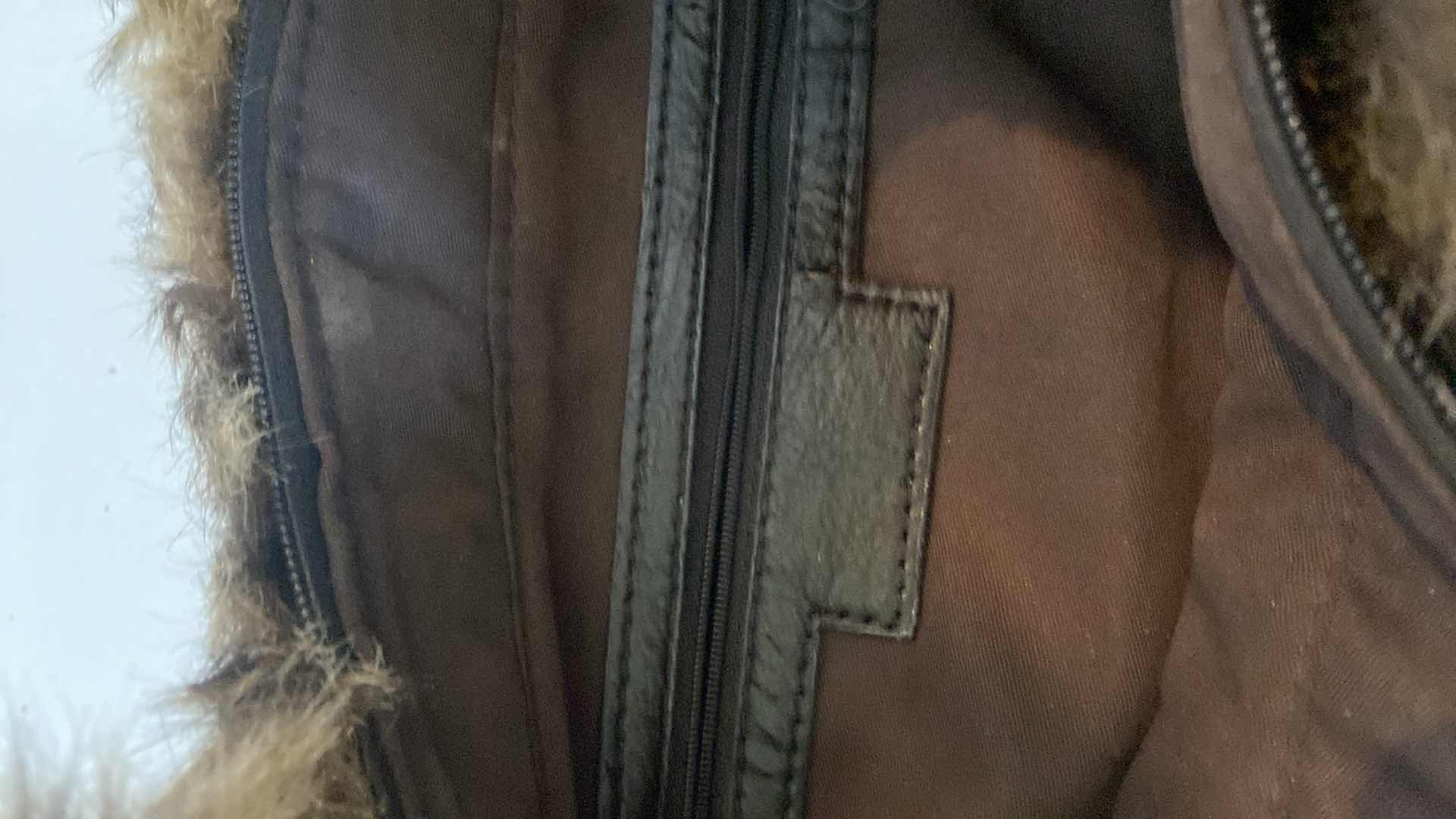 Photo 8 of 4 FAUX FUR HANDBAGS 1 BEBE (WHITE & BROWN), 1 JIMMY CHOO & 2 UNBRANDED