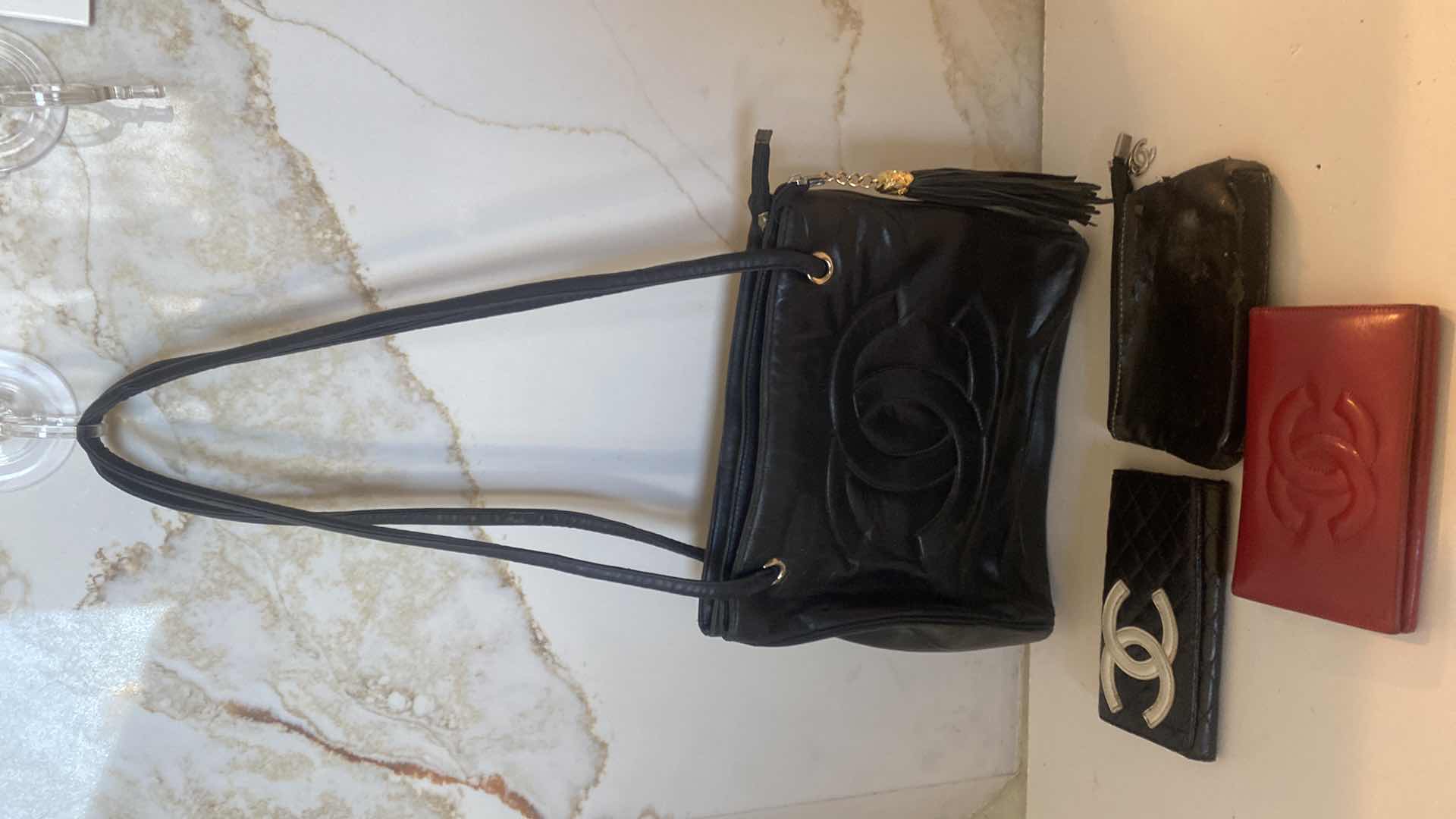 Photo 1 of CHANEL TOTE BAG WITH 2 WALLETS & 1 POUCH