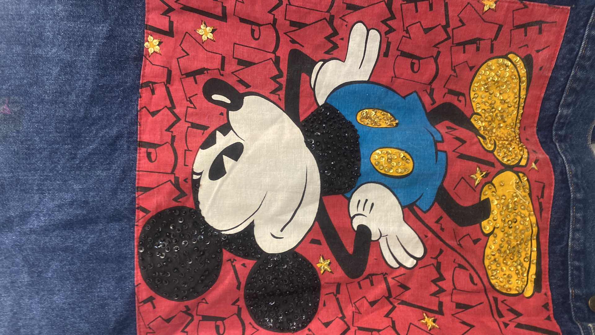 Photo 2 of WOMENS JG HOOK SIZE LARGE DENIM JACKET W/ DISNEY APPLIQUÉ