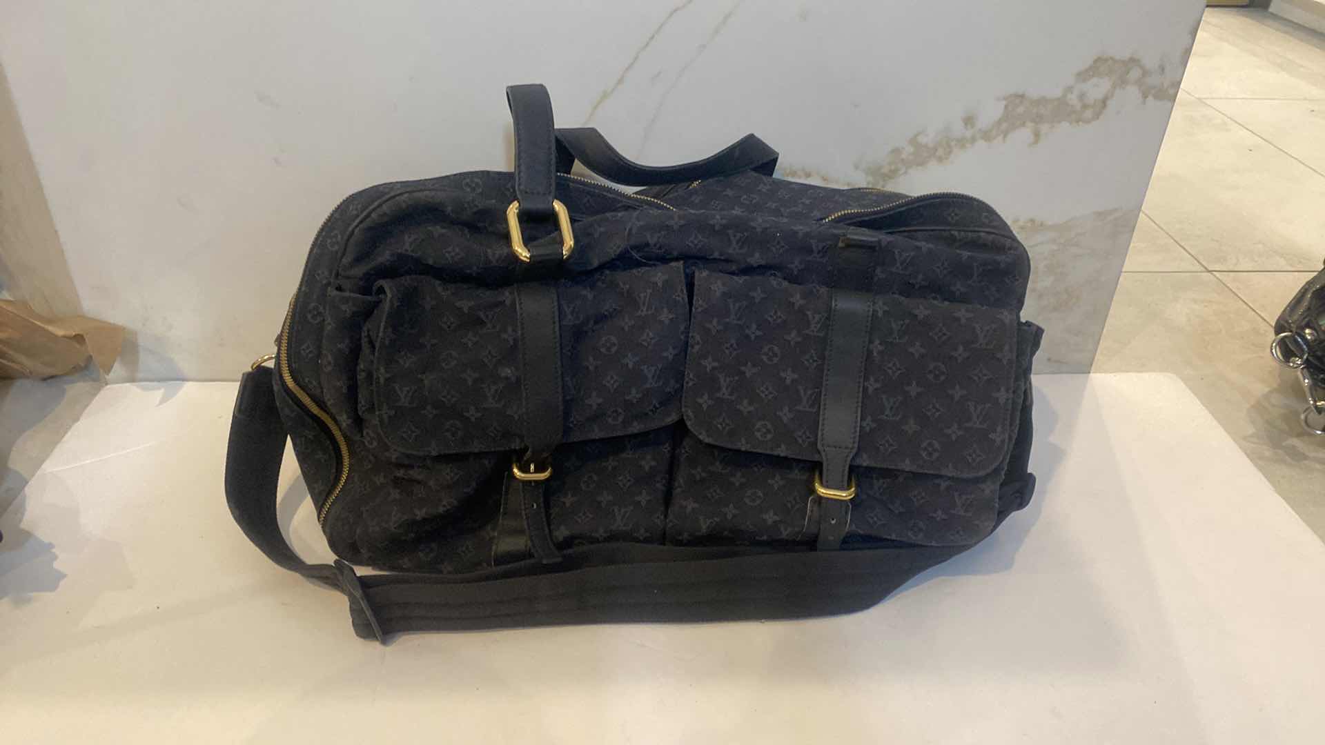 Photo 1 of LOUIS VUITTON OVERNIGHT BAG BLACK & GRAY