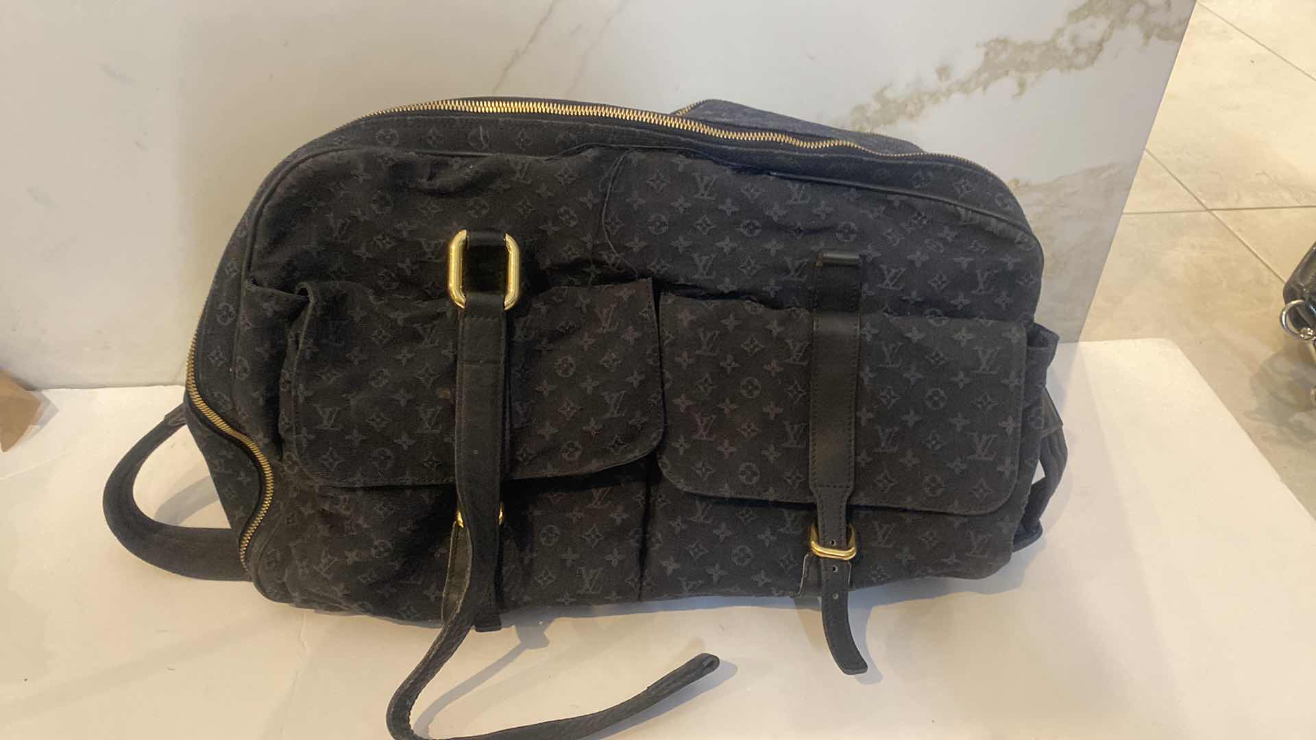 Photo 1 of LOUIS VUITTON OVERNIGHT BAG BLACK & GRAY