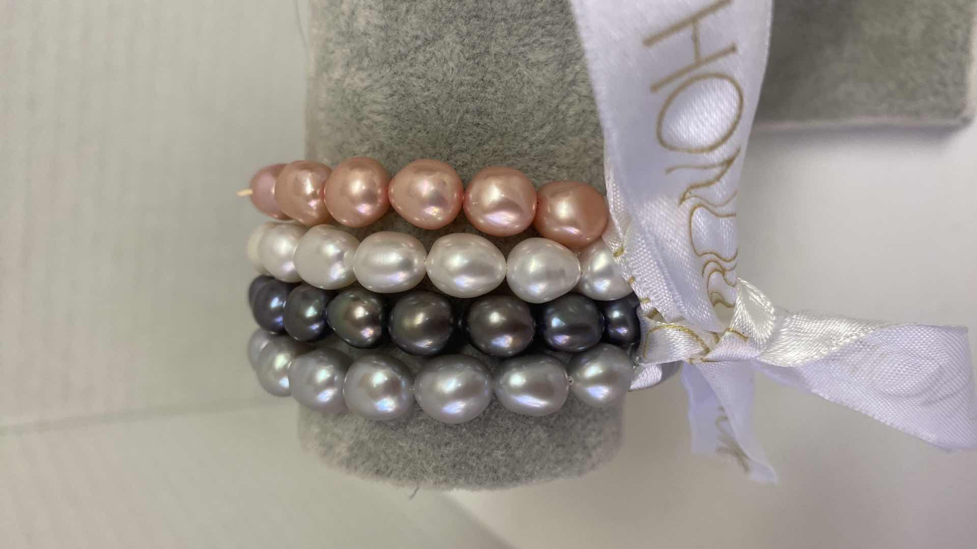 Photo 1 of FINE JEWELRY HONORA FRESH WATER PEARL STRETCH BRACELETS