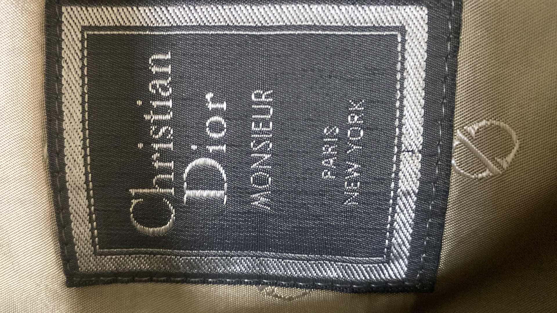 Photo 1 of MENS SIZE 44R CHRISTIAN DIOR MONSIEUR TRENCH/RAIN COAT WITH REMOVABLE 100% WOOL LINING