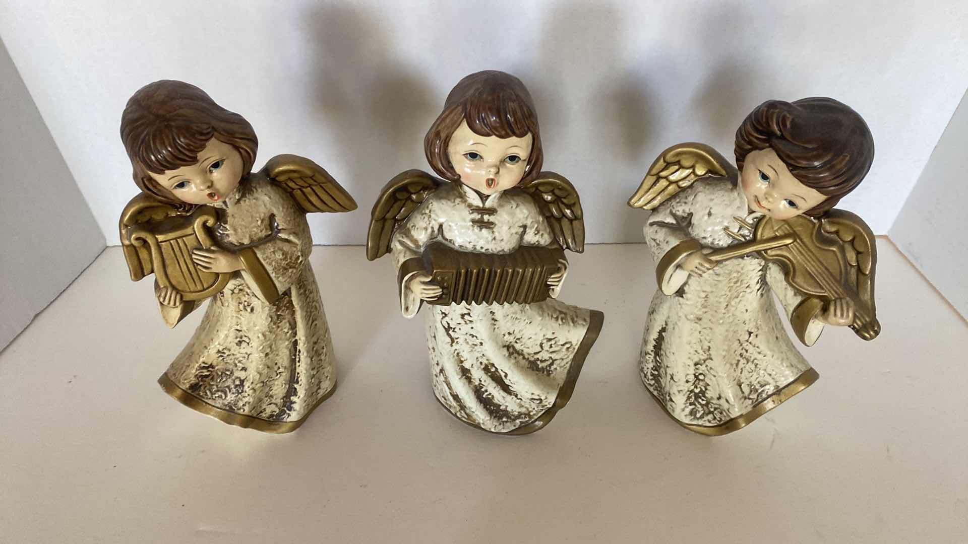 Photo 2 of 3-CERAMICS ANGELS FROM JAPAN H8 1/2”