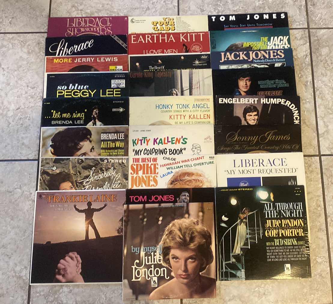 Photo 1 of 25-RECORD ALBUMS & VARIOUS ARTISTS