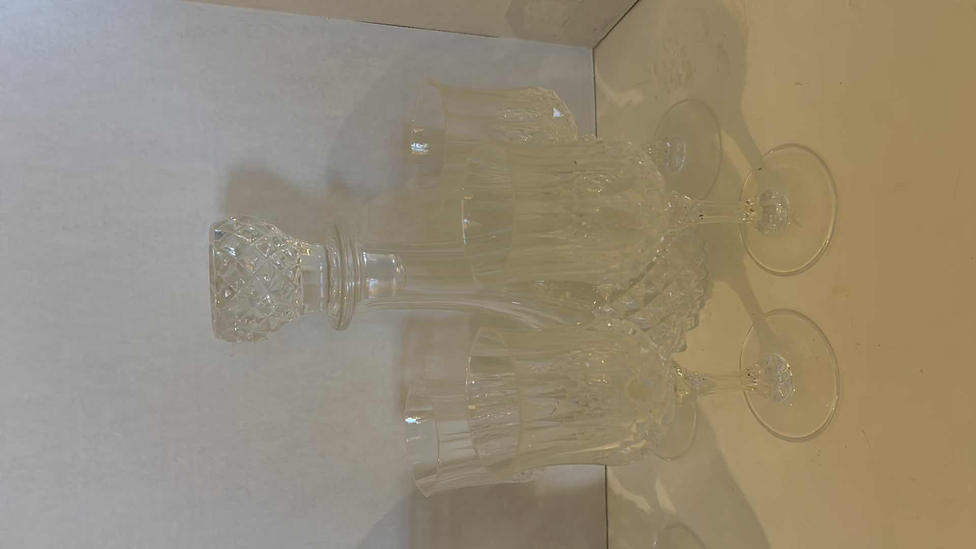 Photo 1 of 2 DECANTERS AND 8 WINE GLASSES