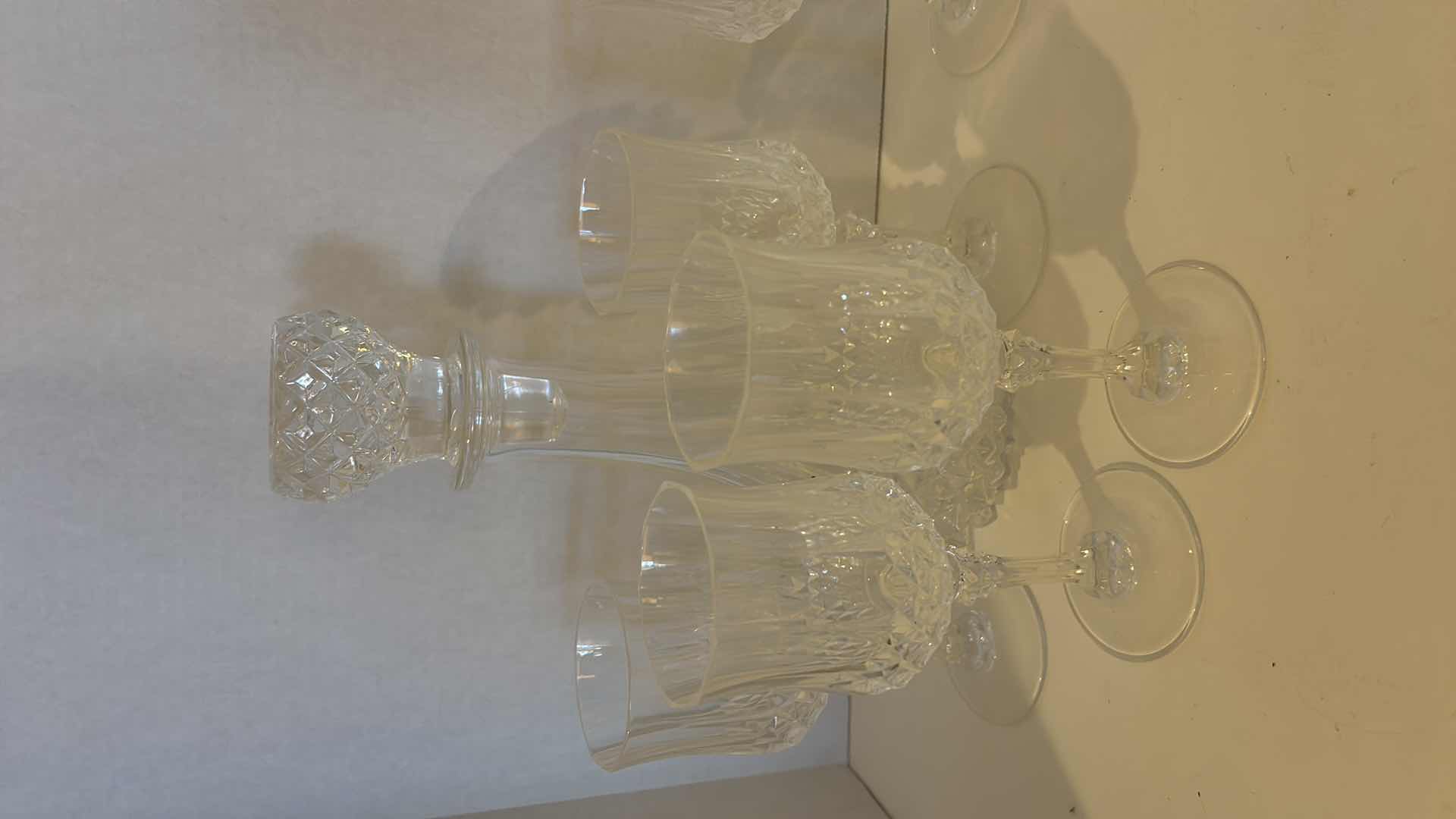 Photo 1 of 2 DECANTERS AND 8 WINE GLASSES