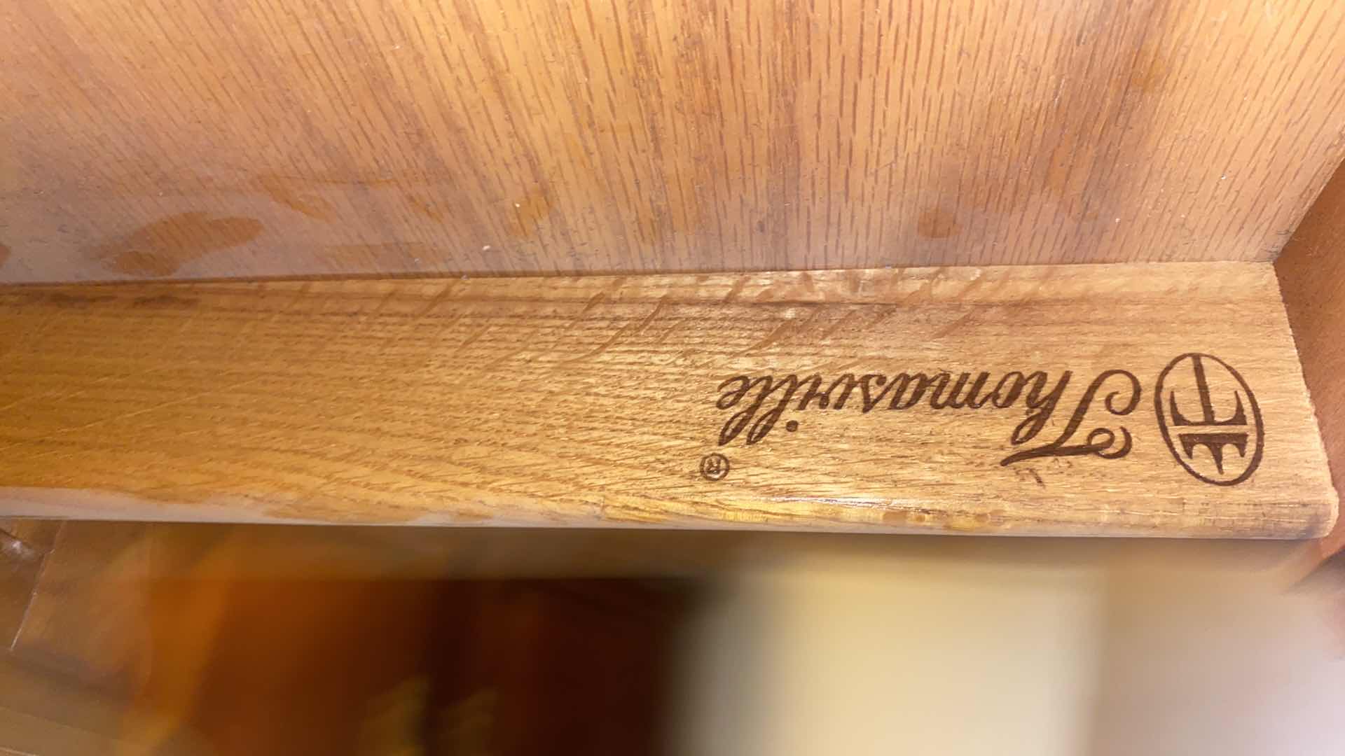 Photo 1 of $459 VINTAGE THOMASVILLE 2 DRAWER END TABLE 20” x 26”