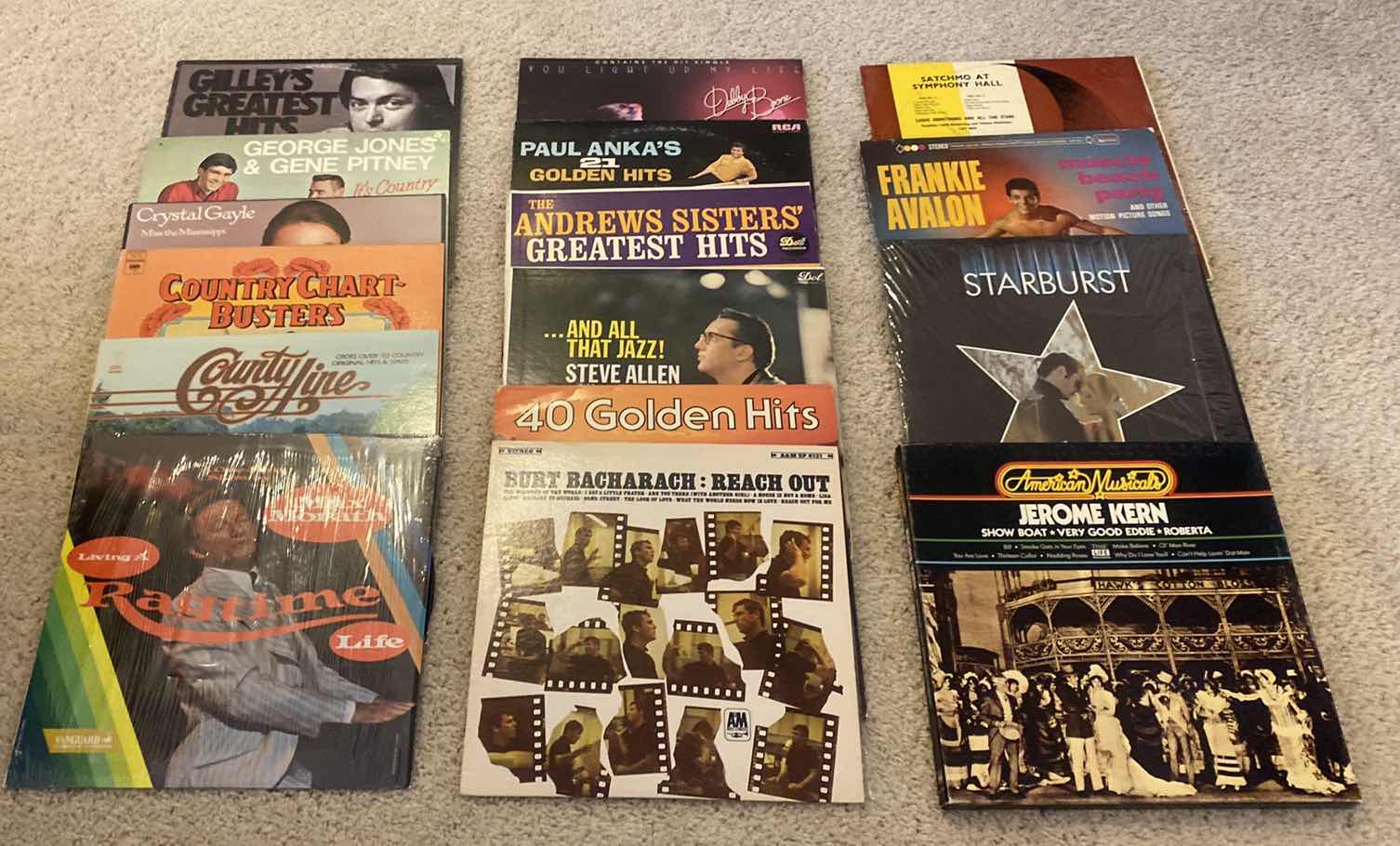 Photo 1 of 15 VINYL RECORDS VARIOUS GENRES & ARTISTS & MUSICAL SHOWBOAT BOX SET