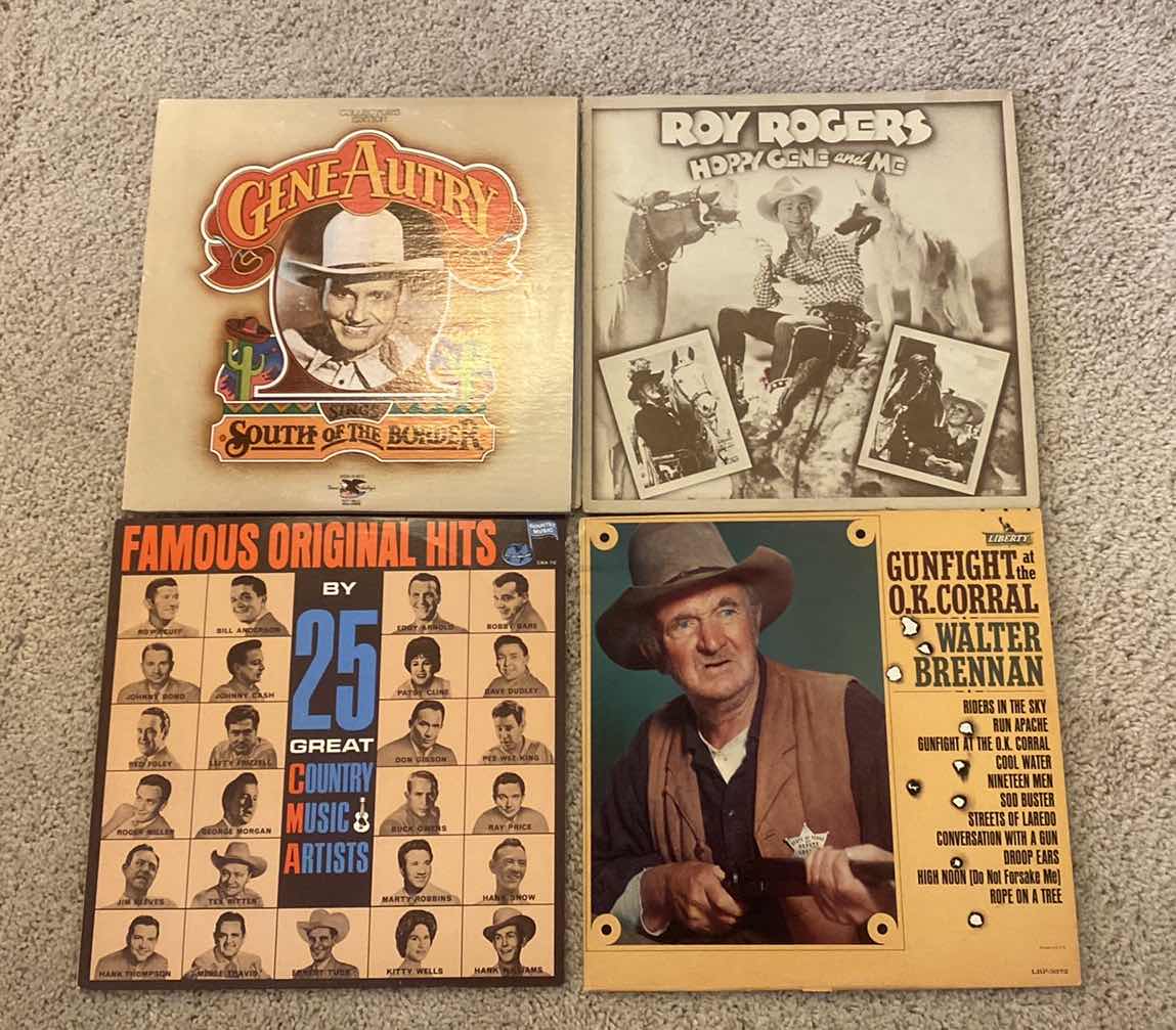 Photo 1 of 4 VINTAGE COUNTRY VINYL RECORDS