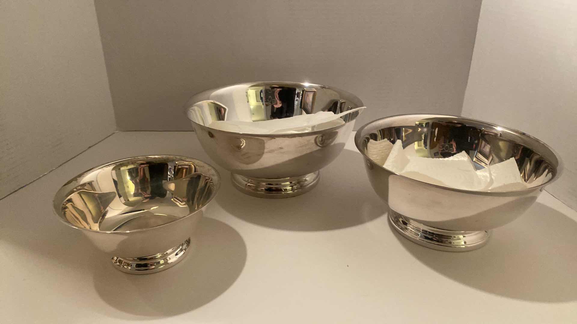 Photo 1 of 3 SILVER PLATED BOWLS