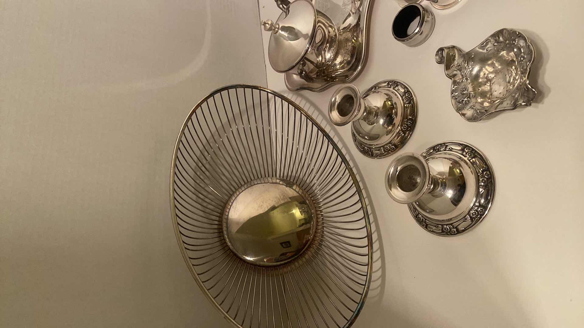 Photo 3 of 17 SILVERPLATE SERVEWARE & NAPKIN RINGS & CANDLE HOLDERS