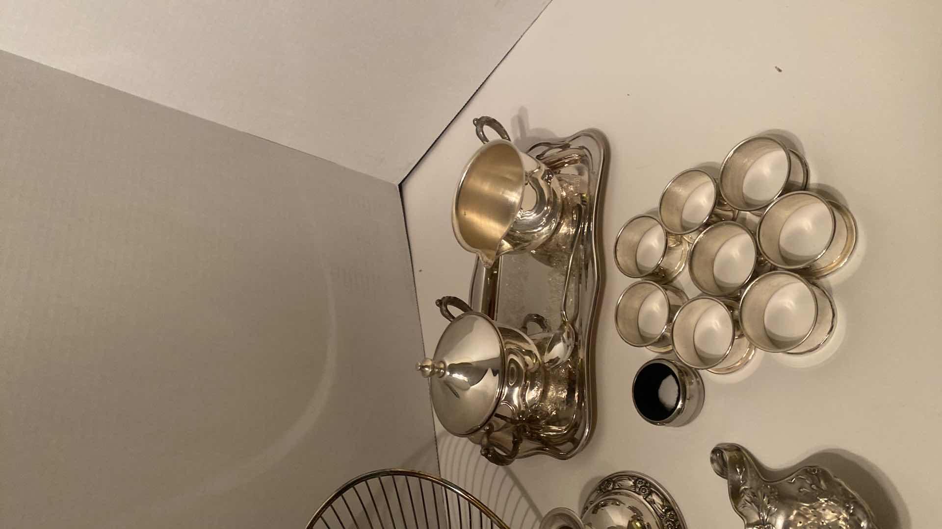 Photo 4 of 17 SILVERPLATE SERVEWARE & NAPKIN RINGS & CANDLE HOLDERS