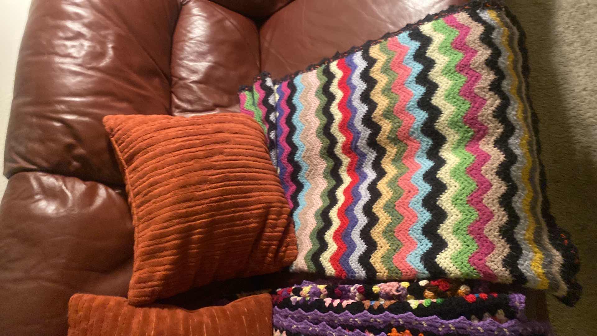 Photo 1 of 2 CROCHETED & 2 TOSS PILLOWS