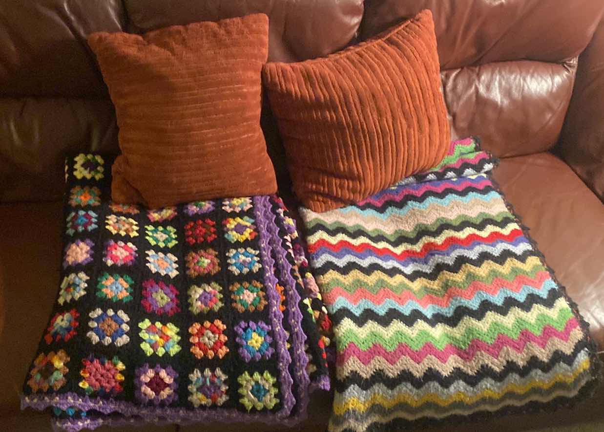 Photo 1 of 2 CROCHETED & 2 TOSS PILLOWS