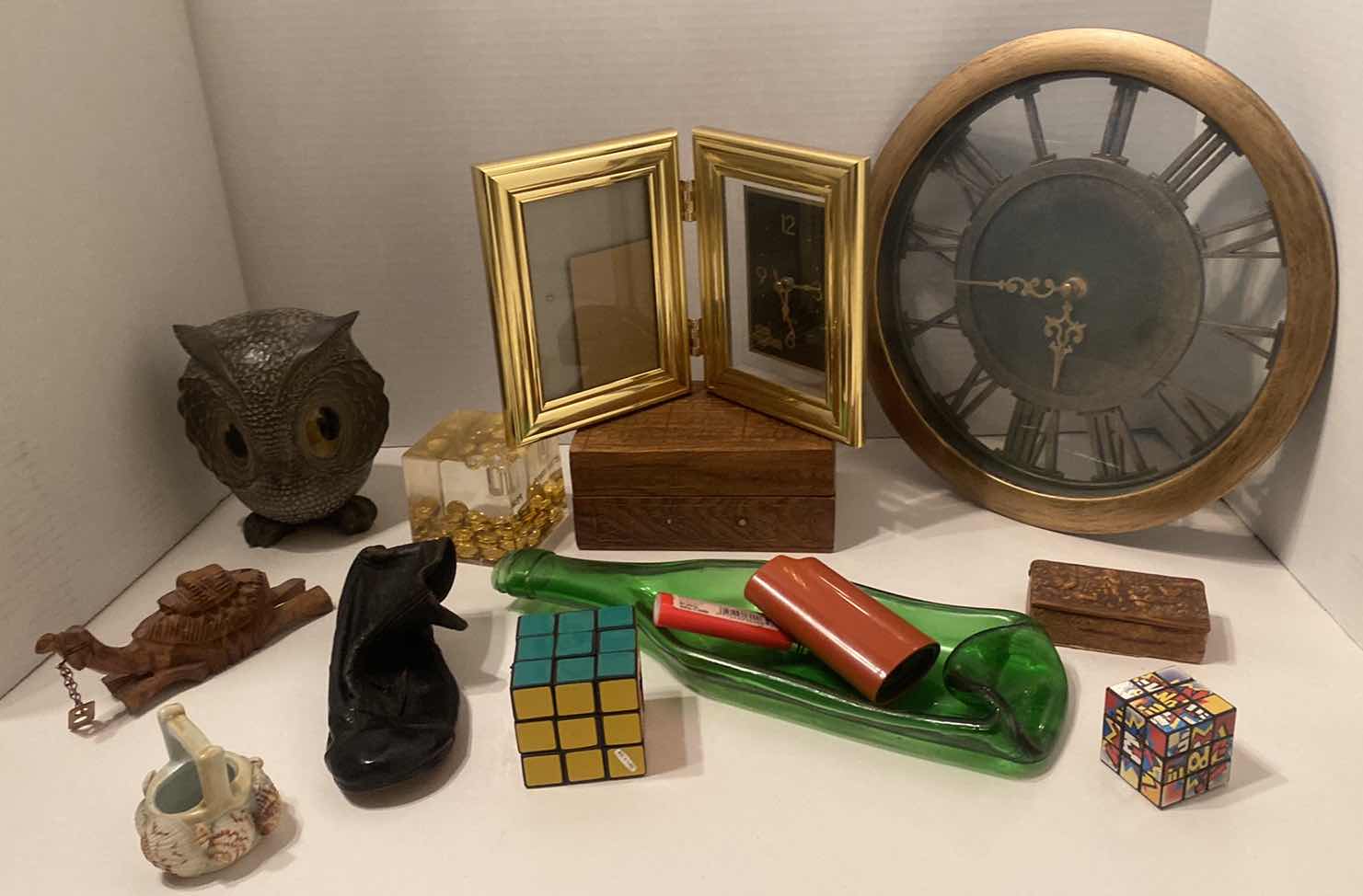 Photo 1 of 14 HOME DECOR-CLOCKS WOOD BOXES LIGHTERS & TRINKETS