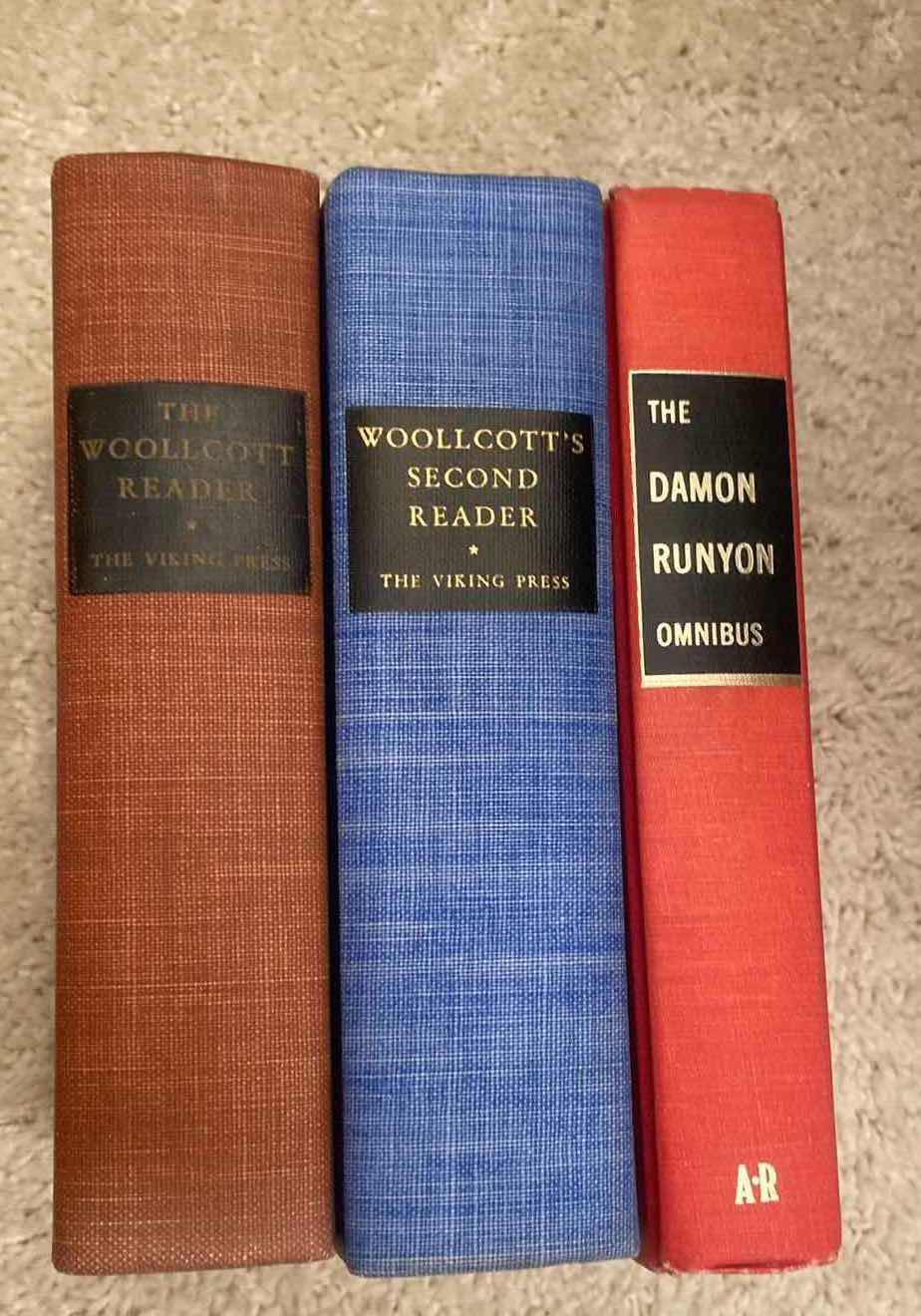 Photo 1 of  VINTAGE - 2 WOOLCOTT  READER FROM 1930’s BOOKS & THE DAMON RUNYON BOOK