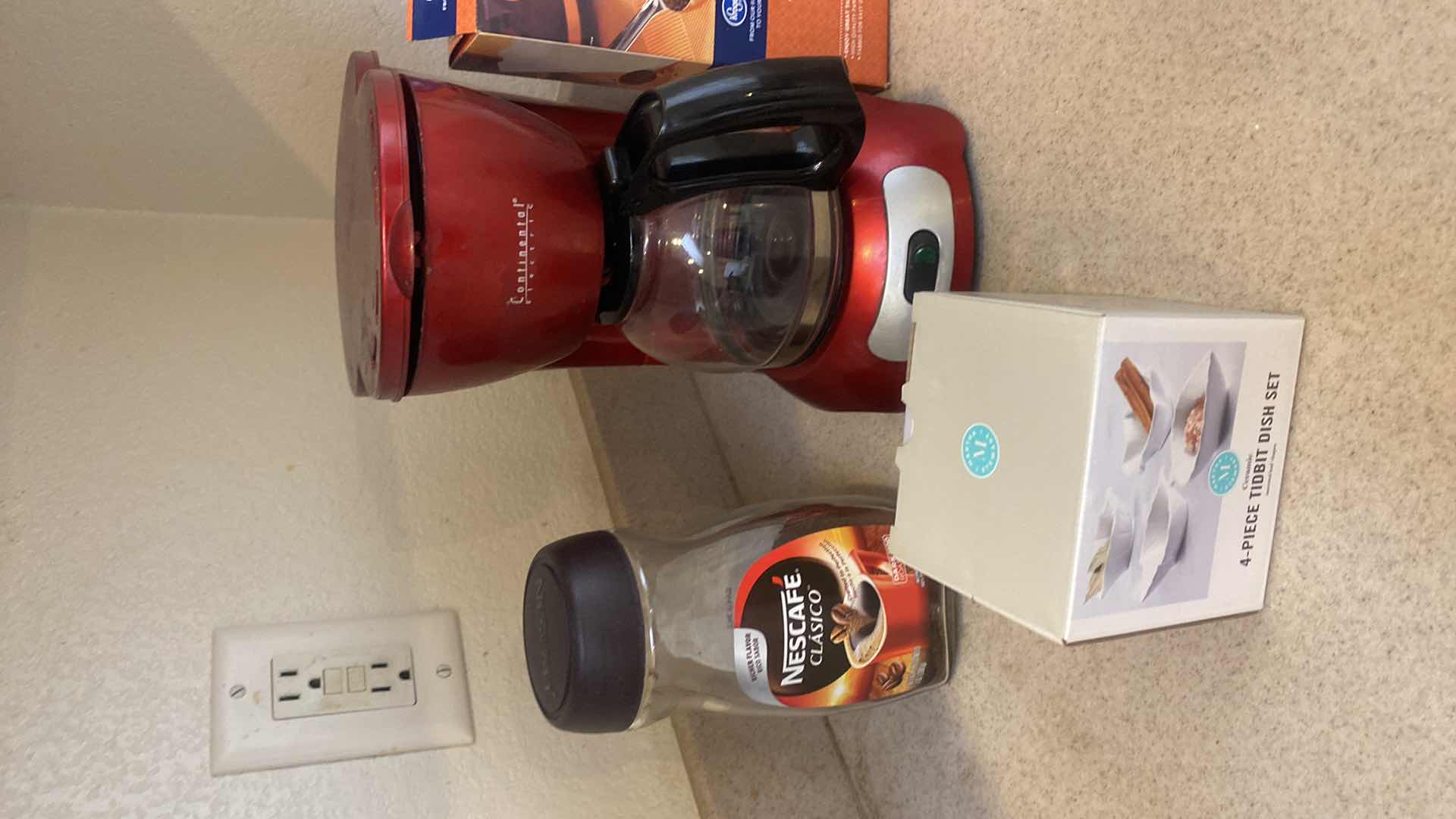 Photo 1 of 4 COFFEE POTS FILTERS & COFFEE & NEW TIDBIT DISH SET